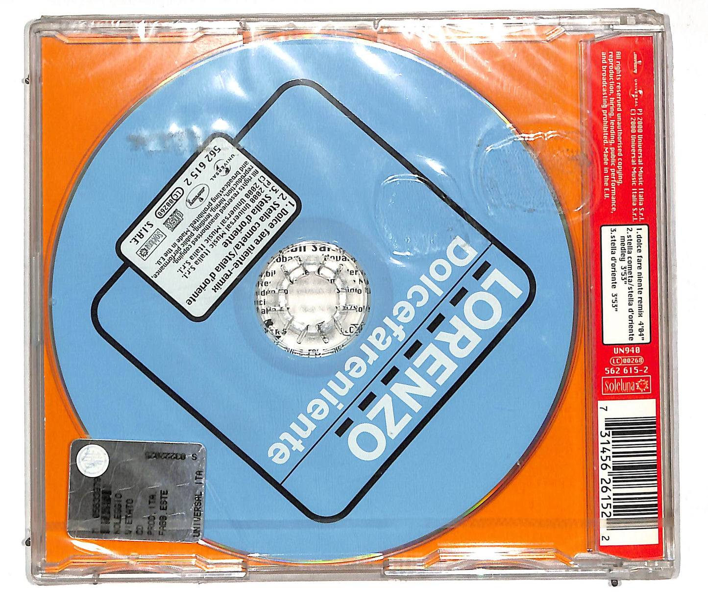 EBOND Lorenzo - Dolce Fare Niente Remix CD CD113042