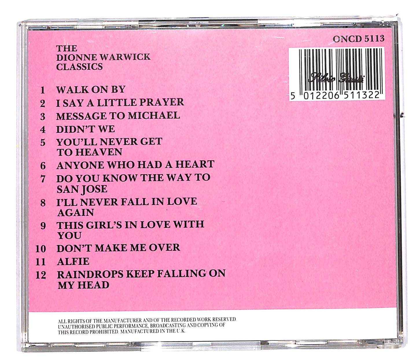 EBOND Dionne Warwick - The Dionne Warwick Classics CD CD113124