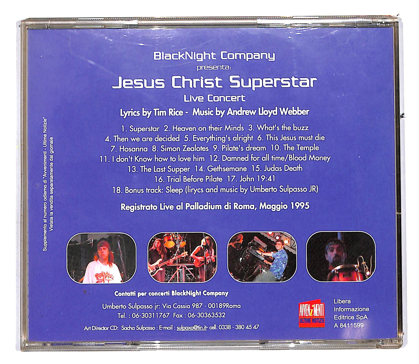 EBOND BlackNight Company - Jesus Christ Superstar Live Concert CD CD113237
