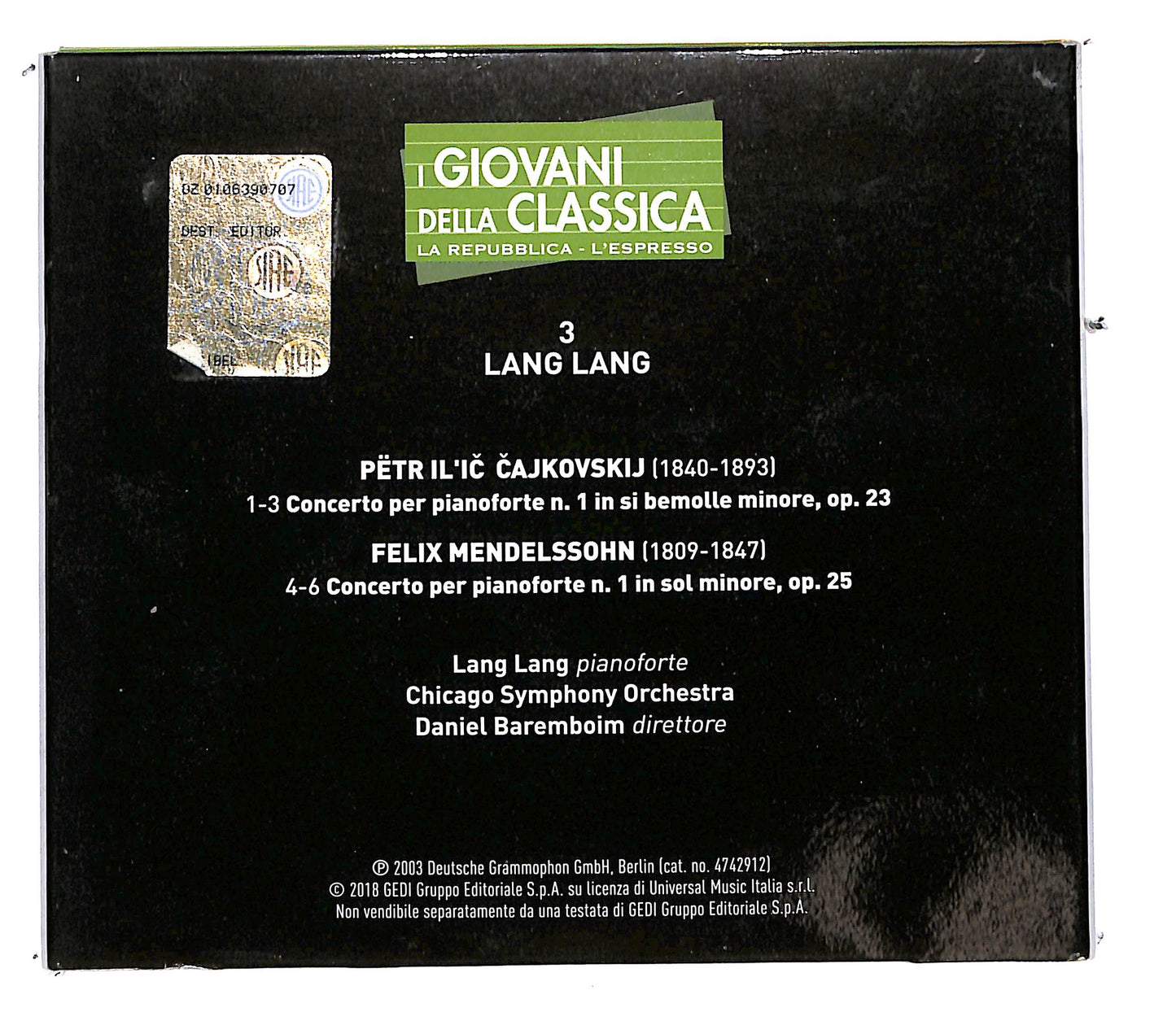 EBOND I Giovani della Classica - Lang Lang EDITORIALE DIGIPACK CD CD113242