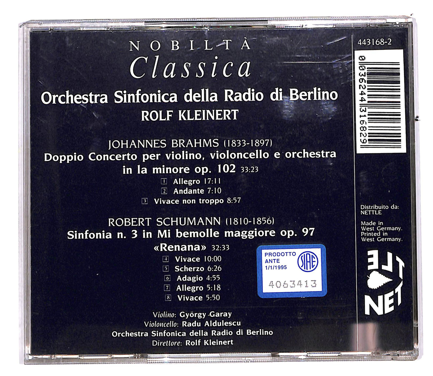 EBOND Orchestra sinfonica della radio di berlino Rolf Kleinert CD CD113311