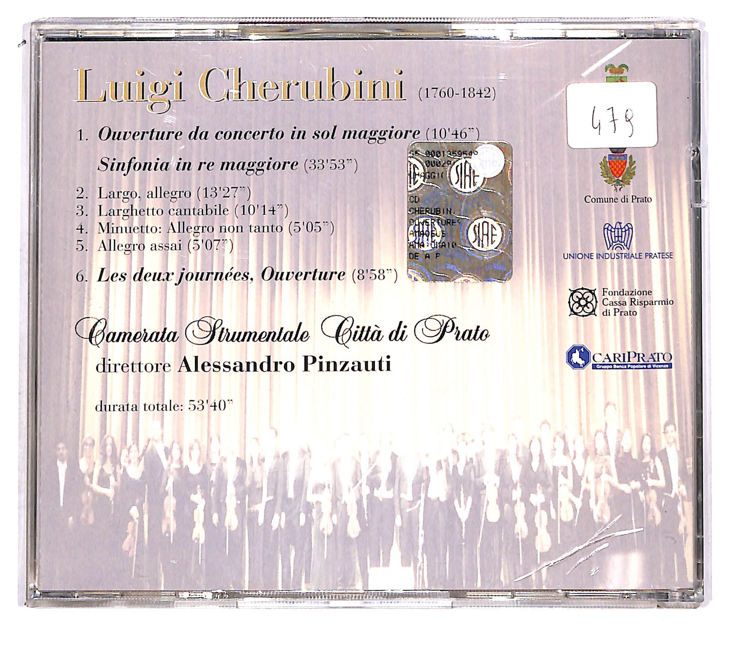 EBOND Cherubini Camerata Strumentale Citta Di Prato - Cherubini CD CD113339