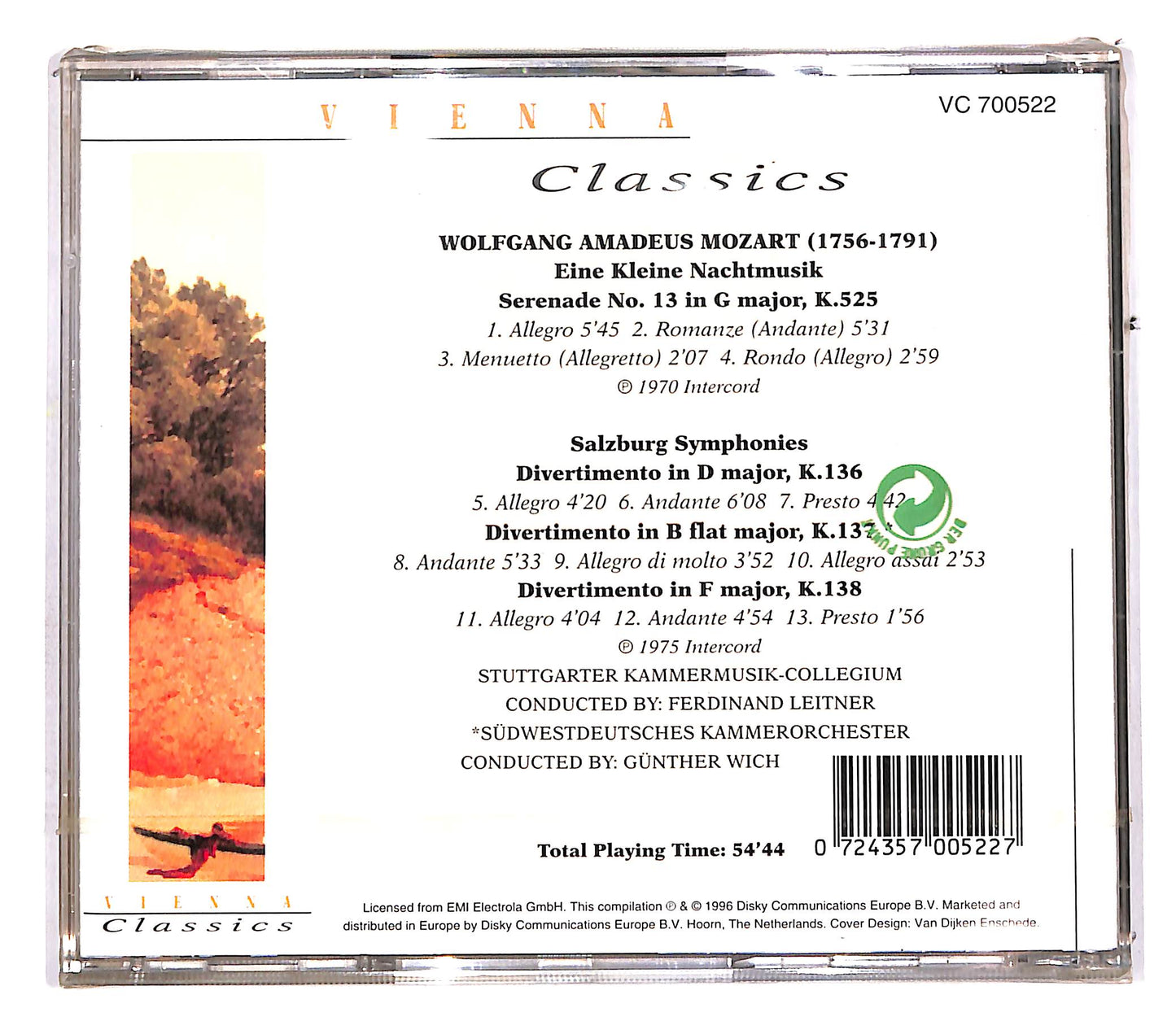 EBOND Vienna Classics - Mozart Eine Kleine Nachmusik CD CD113343