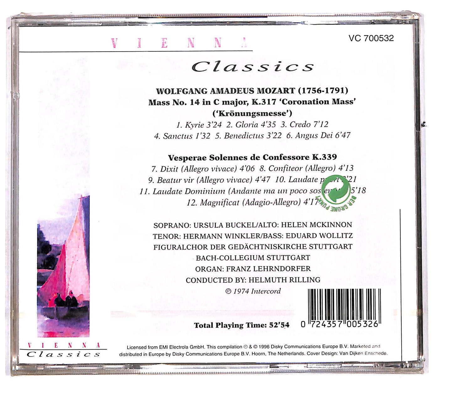 EBOND Vienna Classics - Mozart - Coronation Mass CD CD113345