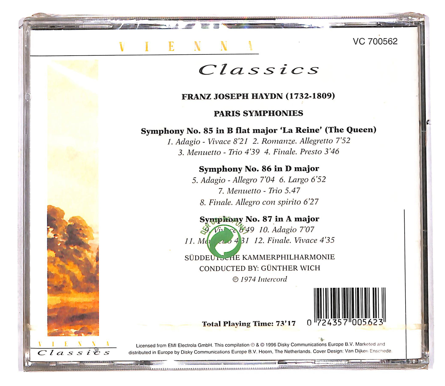 EBOND Vienna Classics - Haydn - Paris Symphonies CD CD113356