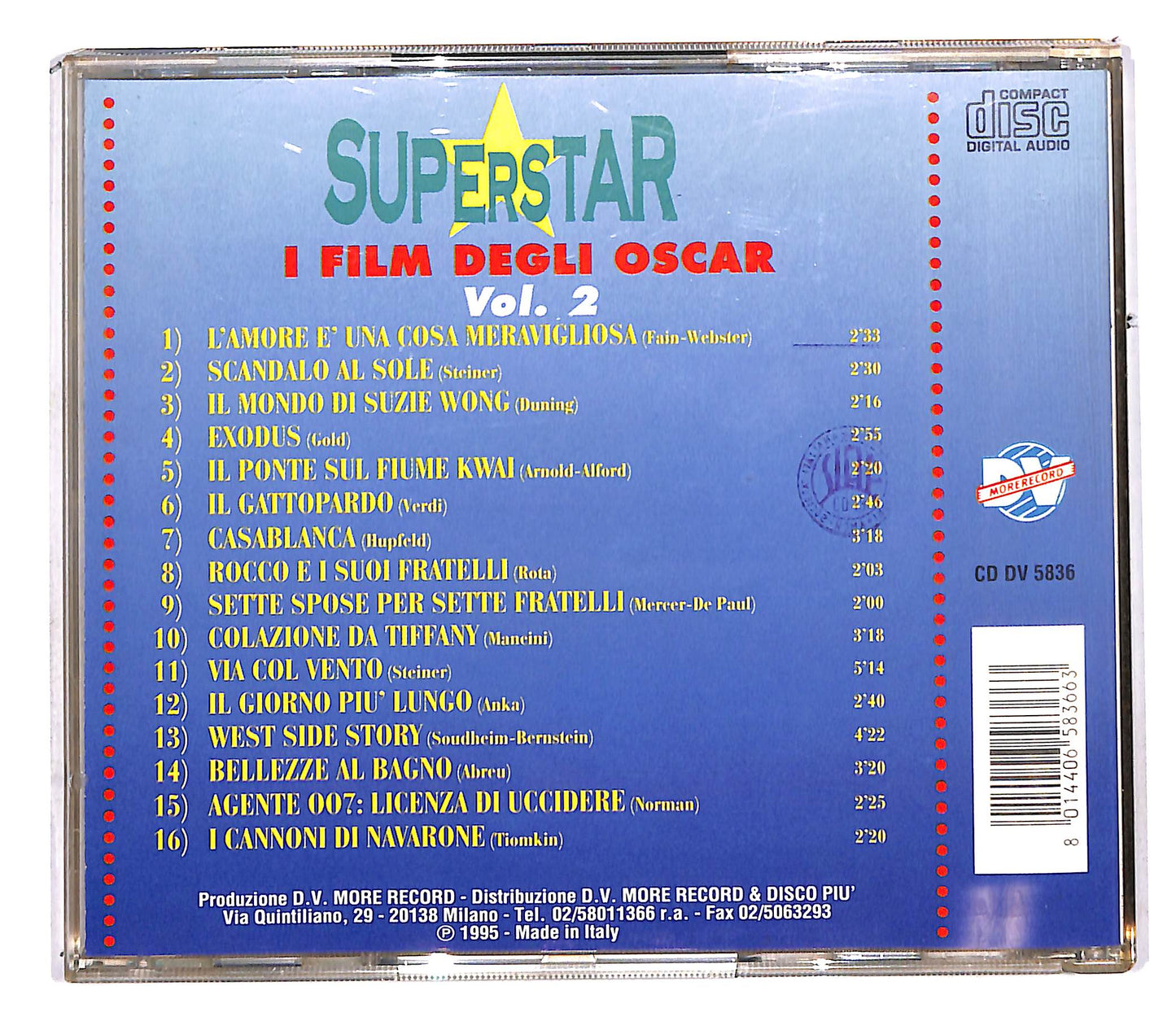 EBOND Various - Superstar - I Film Degli Oscar Vol. 2 CD CD113360