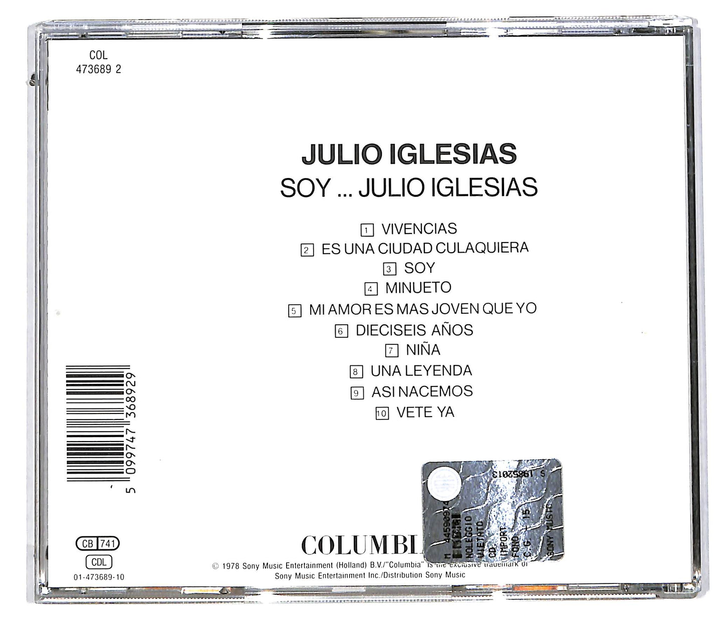 EBOND Julio Iglesias - Soy... Julio Iglesias CD CD113428