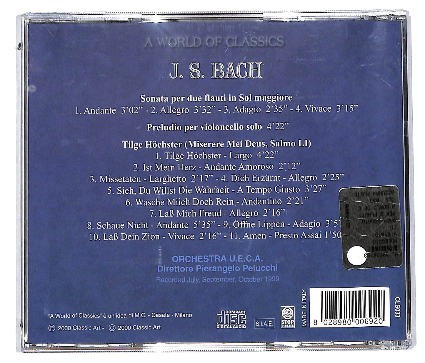 EBOND J.s. bach sonata per due flauti CD CD113432