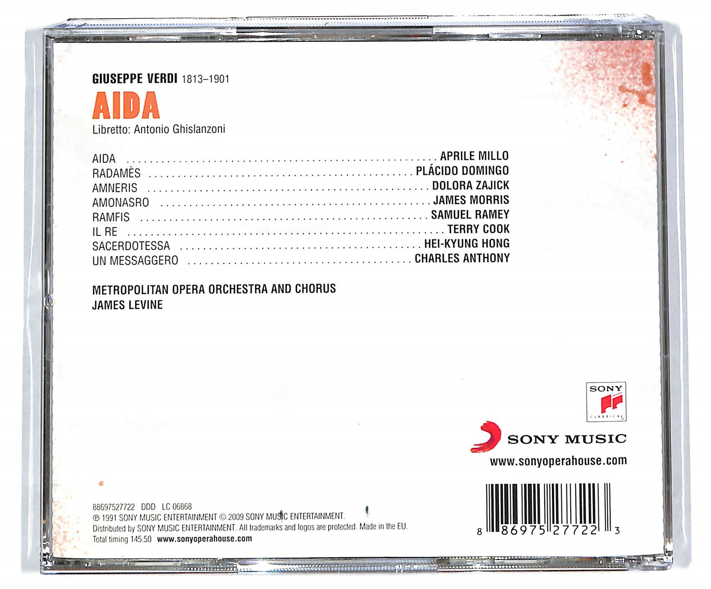 EBOND Verdi / Aprile Millo • Placido Domingo • Dolora Zajick • James Morris (5) • Samuel Ramey • Metropolitan Opera Orchestra And Chorus • James Levine (2) - Aida CD CD113452