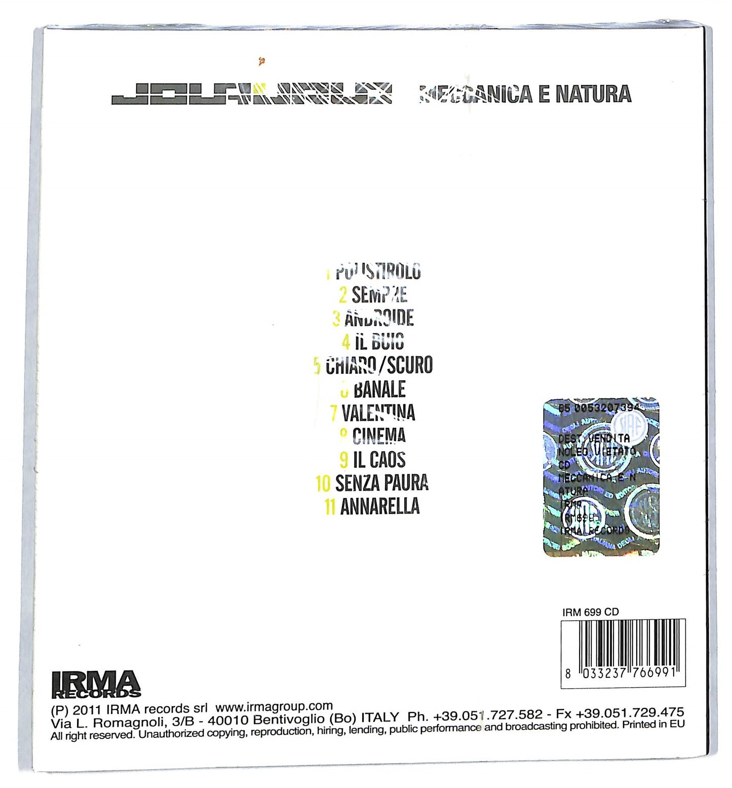 EBOND Jolaurlo - Meccanica E Natura DIGIPACK CD CD113541