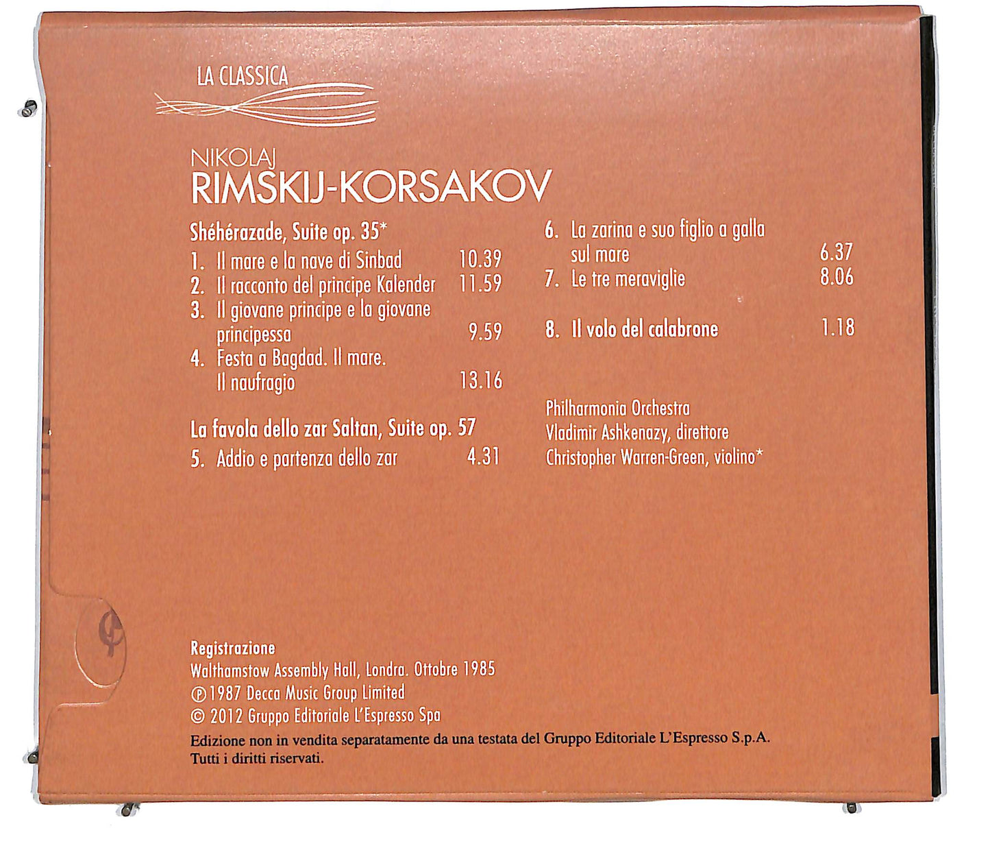 EBOND Rimskij - korsakov - la classica CD CD113558