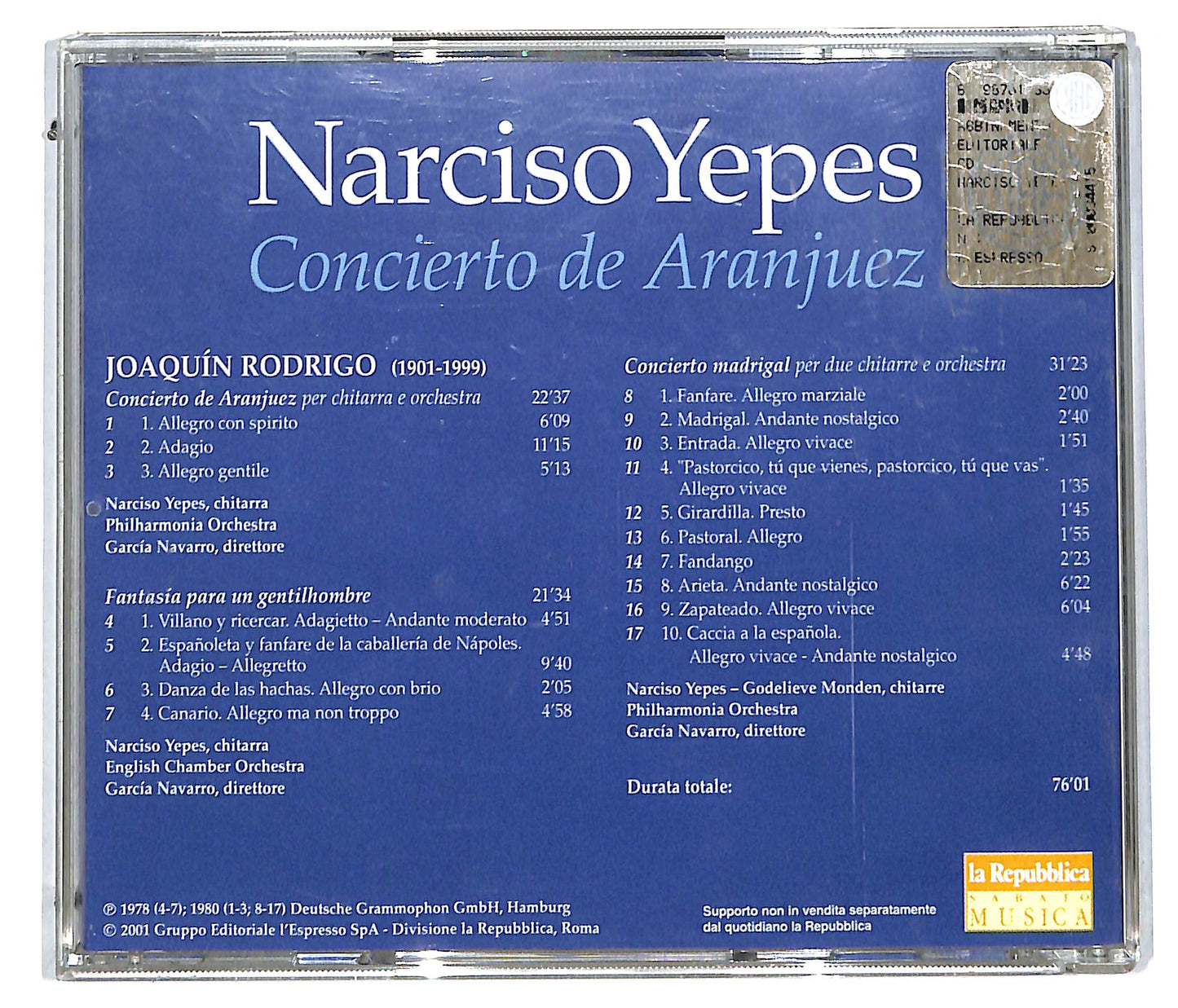 EBOND Narciso Yepes - Concierto De Aranjuez CD CD113561