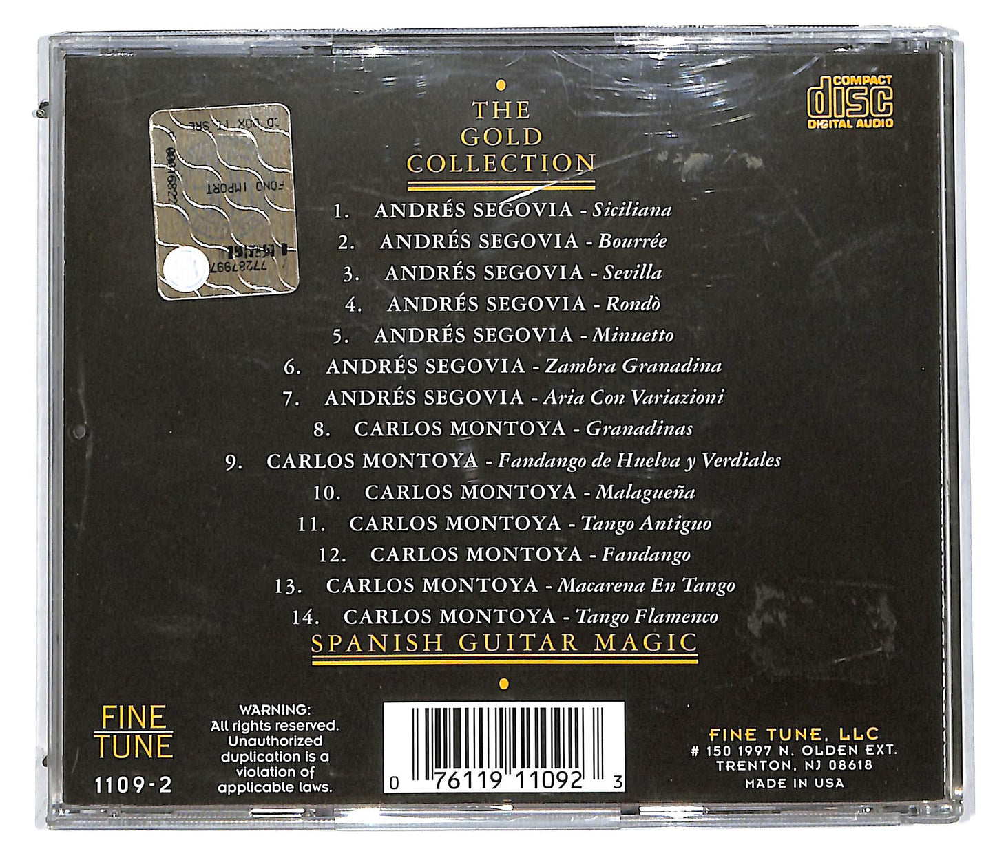 EBOND Carlos Montoya , Andres Segovia - Spanish Guitar Magic CD CD113564