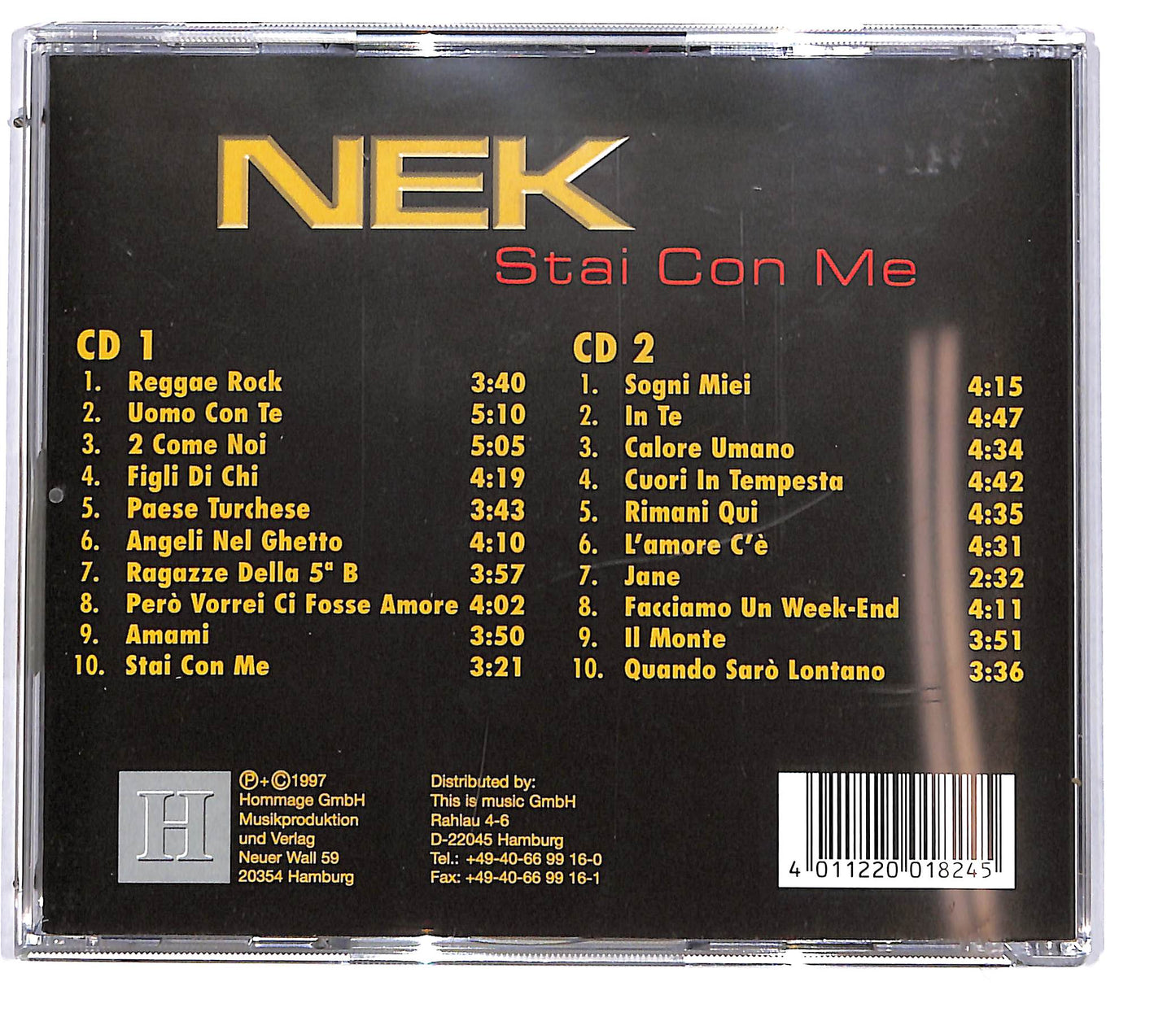EBOND Nek - Stai Con Me CD CD113621