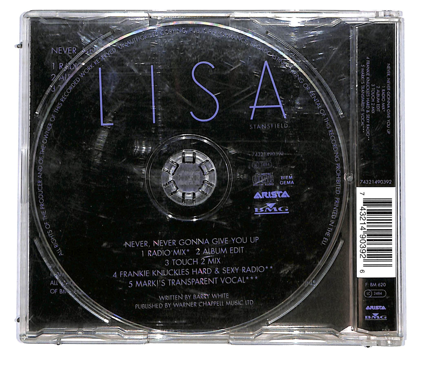 EBOND Lisa Stansfield - Never, Never Gonna Give You Up CD CD114112