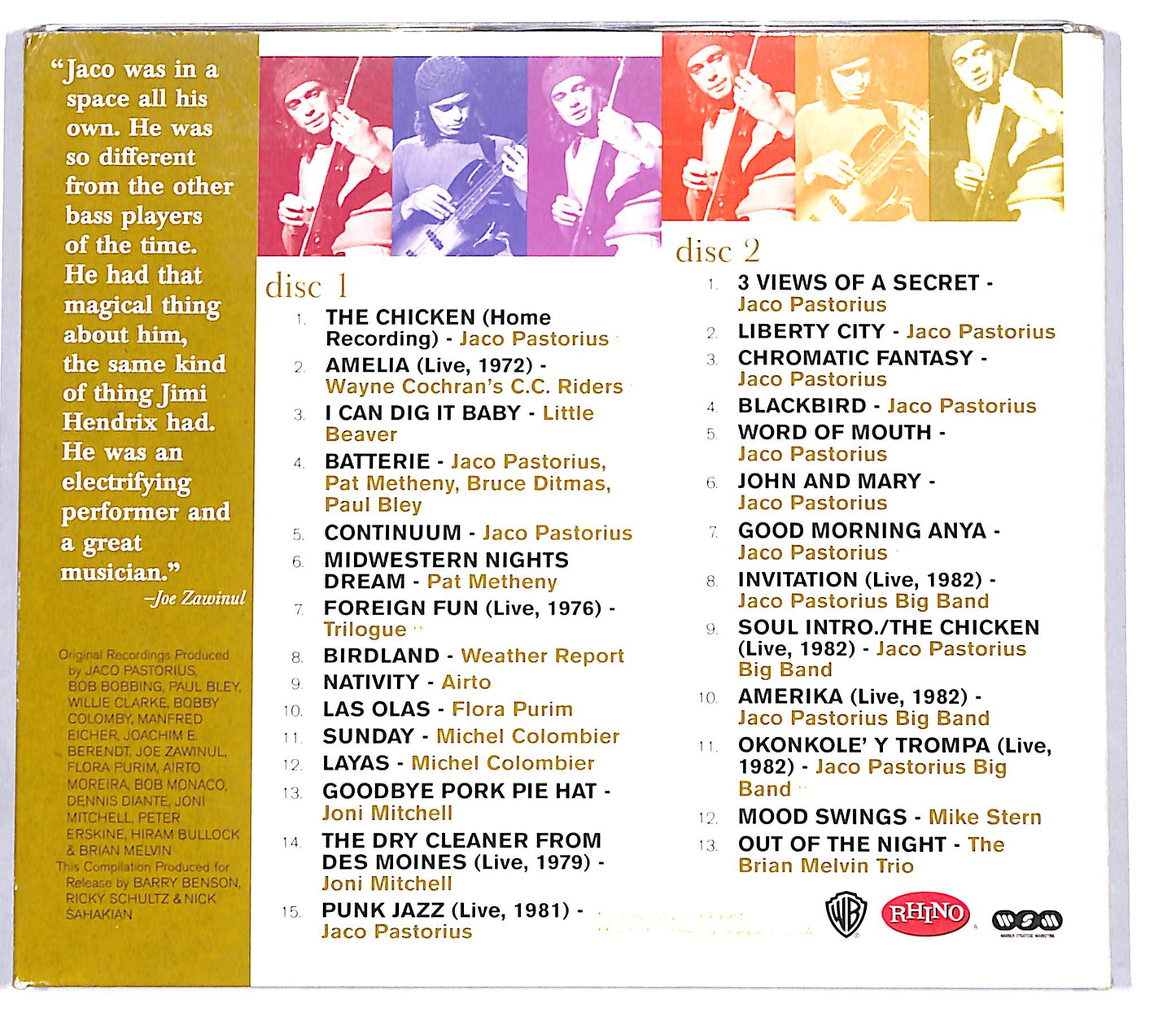 EBOND Jaco Pastorius - Punk Jazz: The Jaco Pastorius Anthology CD CD114149