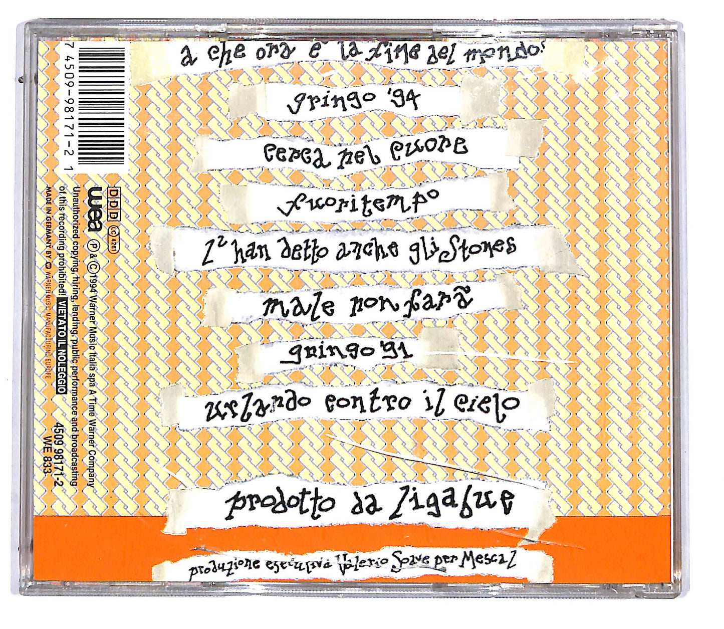 EBOND Ligabue - A Che Ora E La Fine Del Mondo? CD CD114161