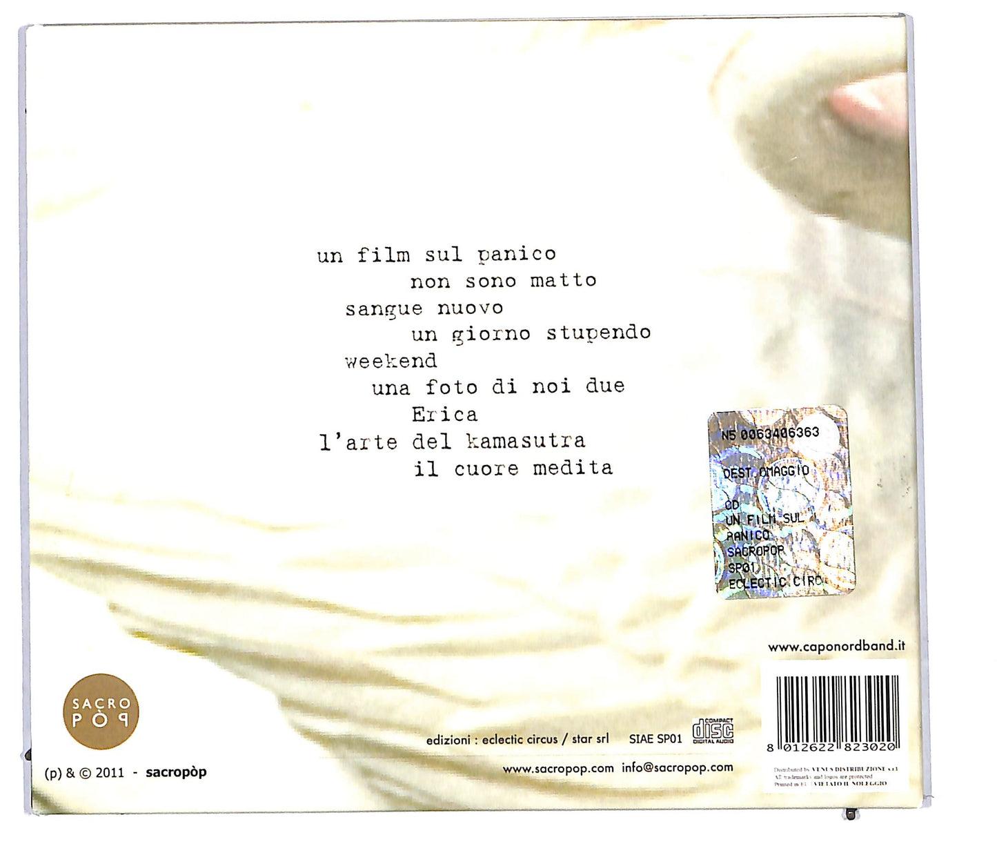 EBOND Caponord - un film sul panico DIGIPACK CD CD114225