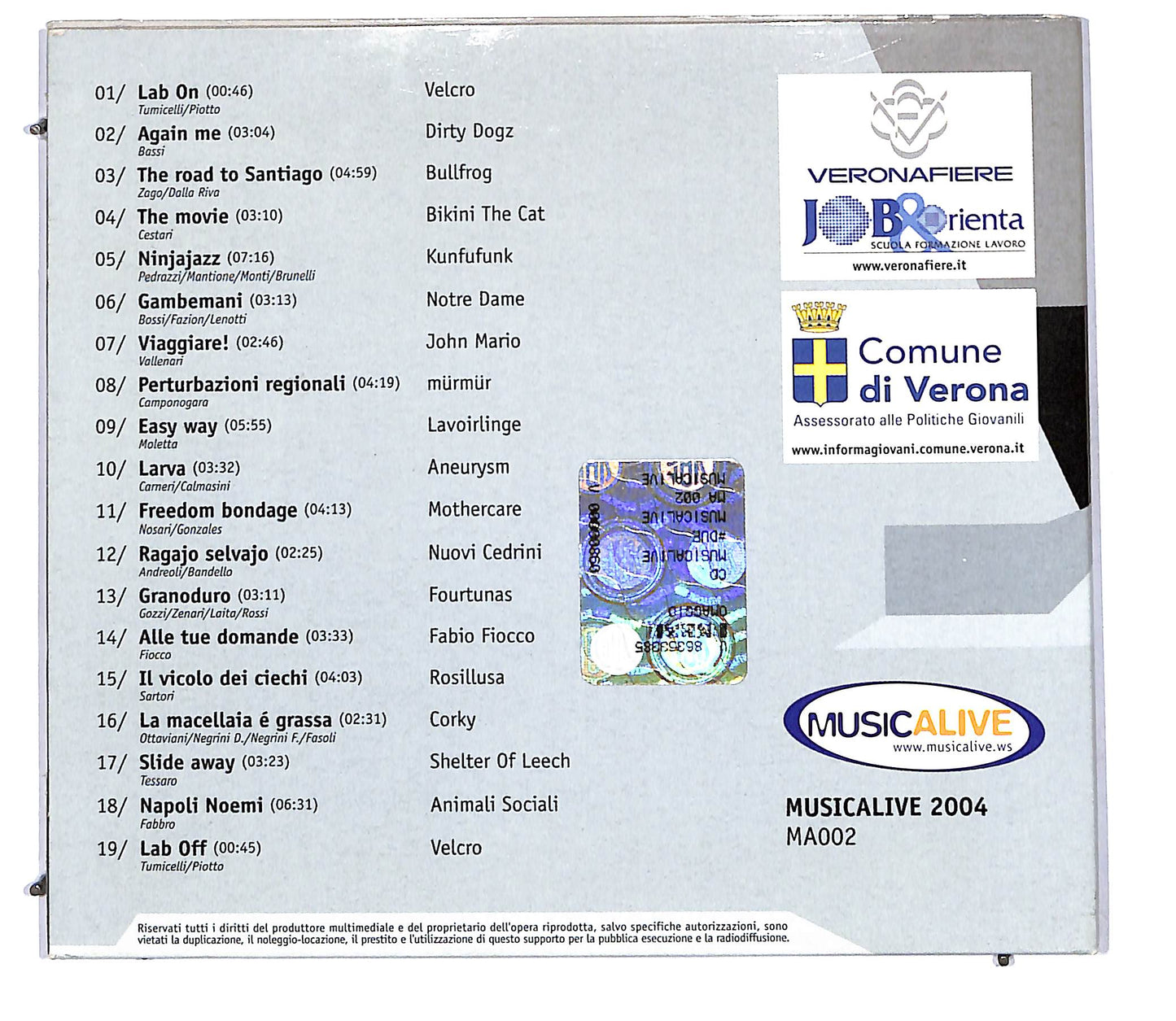 EBOND Various - Musicalive#Due DIGIPACK CD CD114334