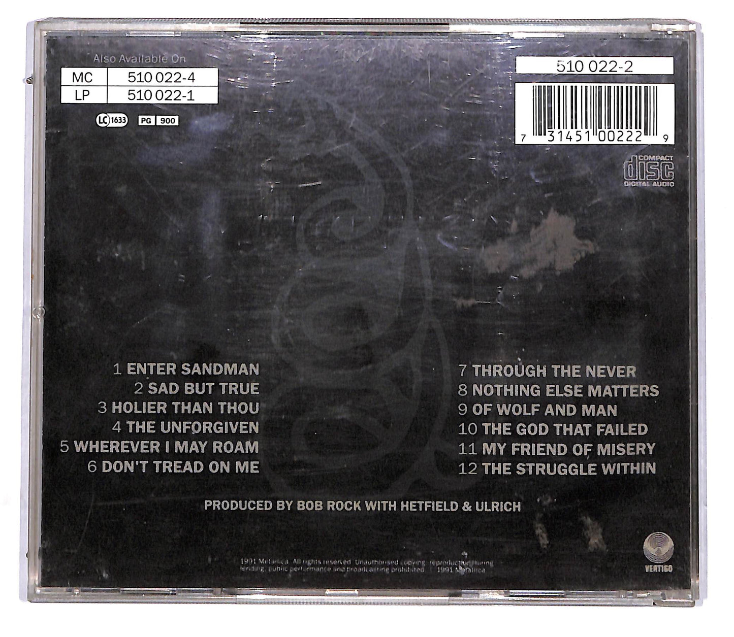EBOND Metallica - Metallica CD CD114409