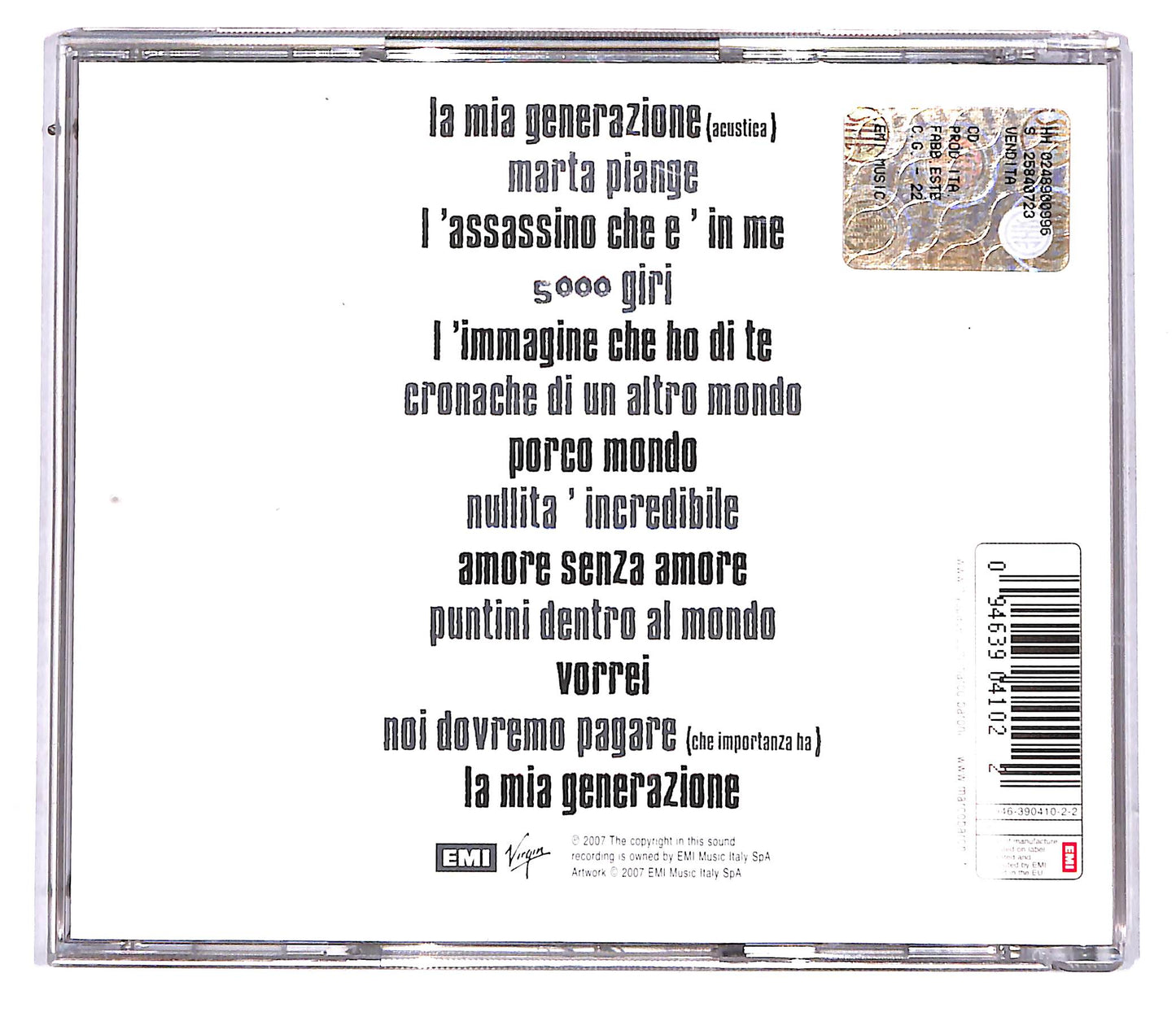 EBOND Marco Baroni - Marco Baroni con Autografo originale CD CD114423