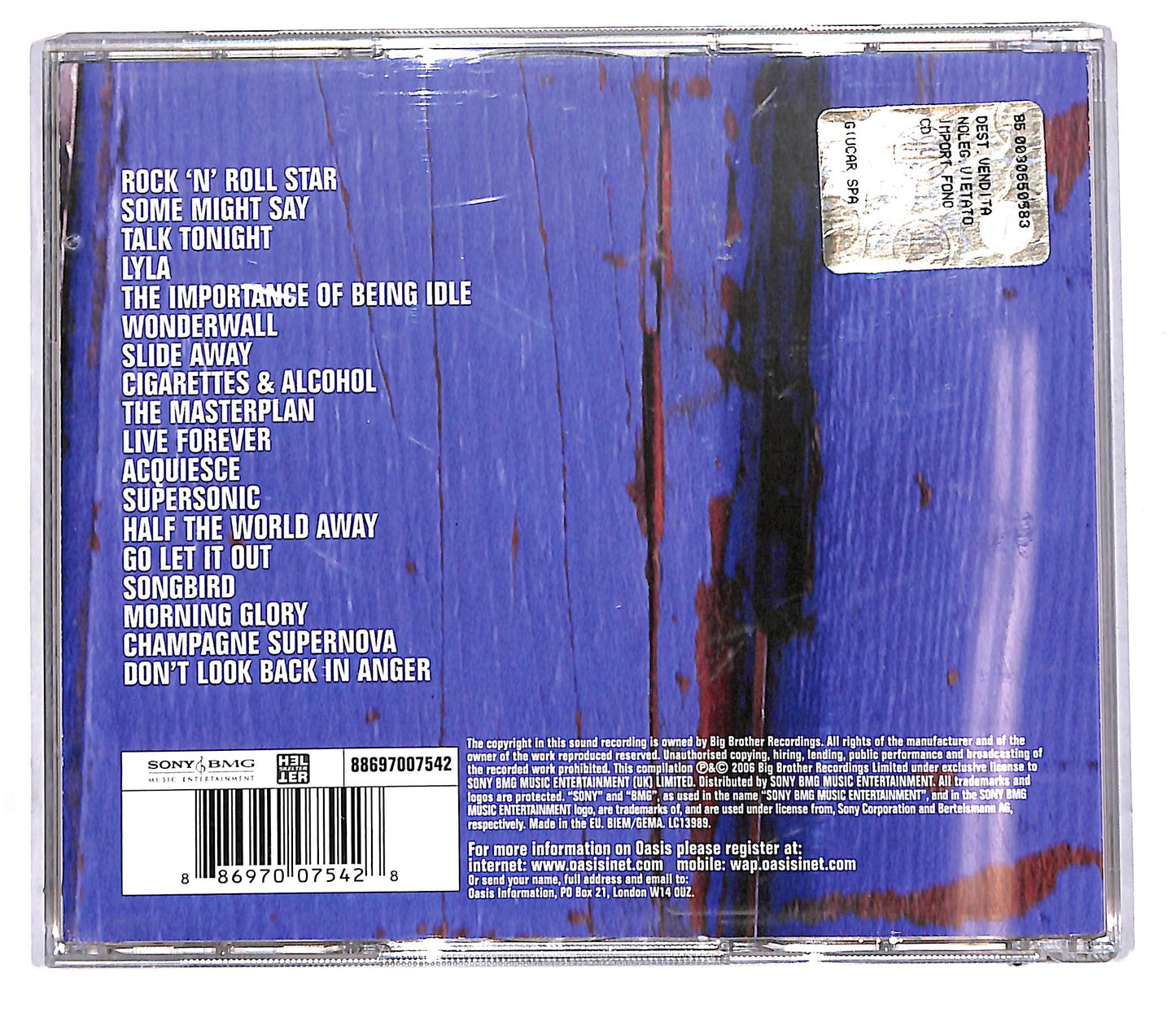EBOND Oasis - Stop The Clocks CD CD114432