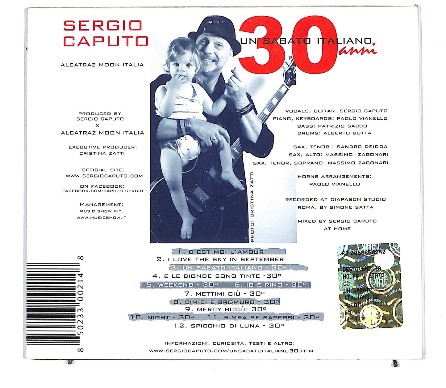 EBOND Sergio Caputo - Un Sabato Italiano 30 DIGIPACK CD CD114534