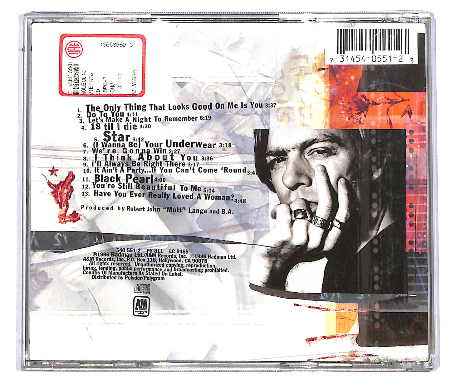 EBOND Bryan Adams - 18 Til I Die CD CD114547
