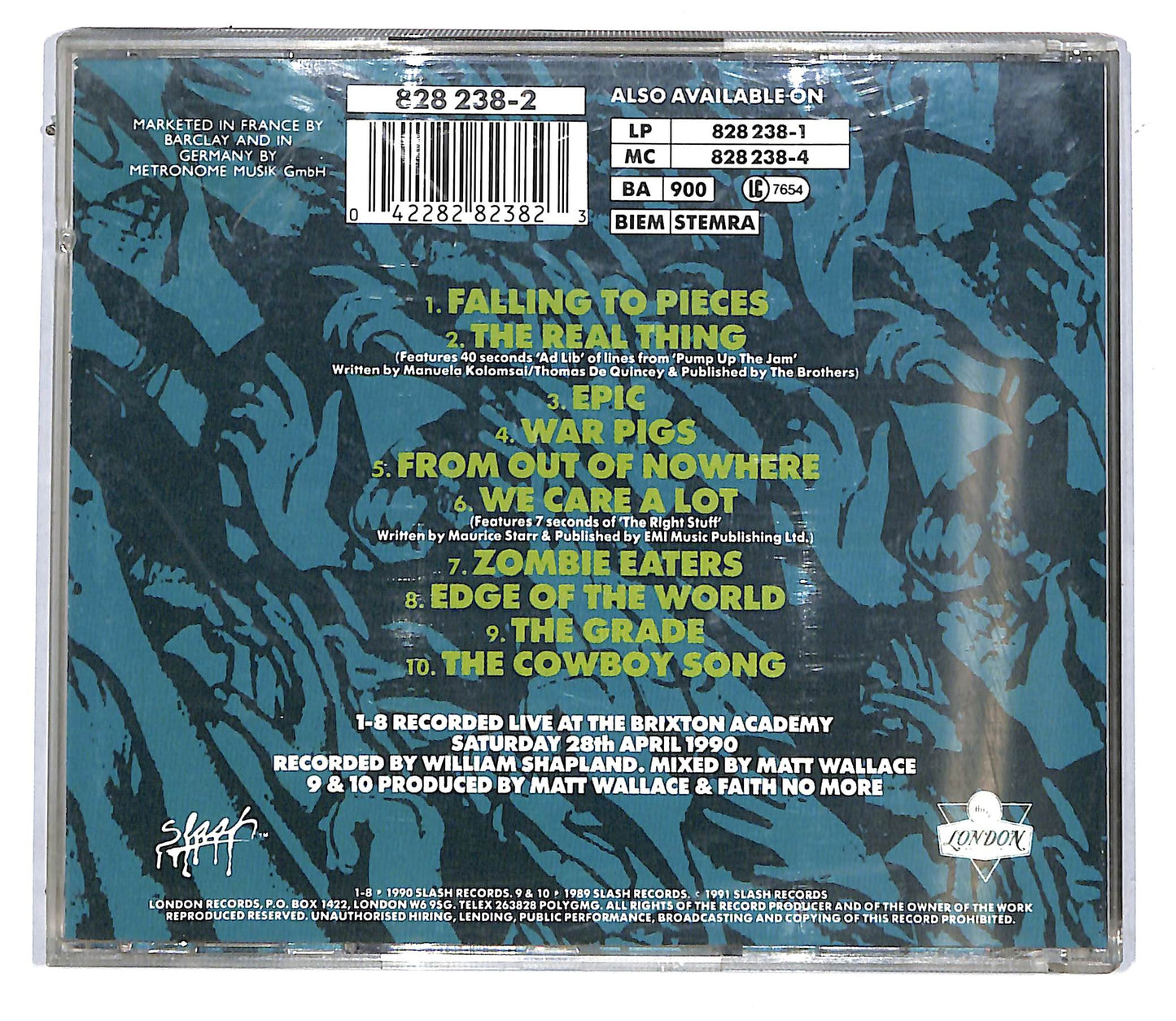 EBOND Faith No More - Live At The Brixton Academy CD CD114718
