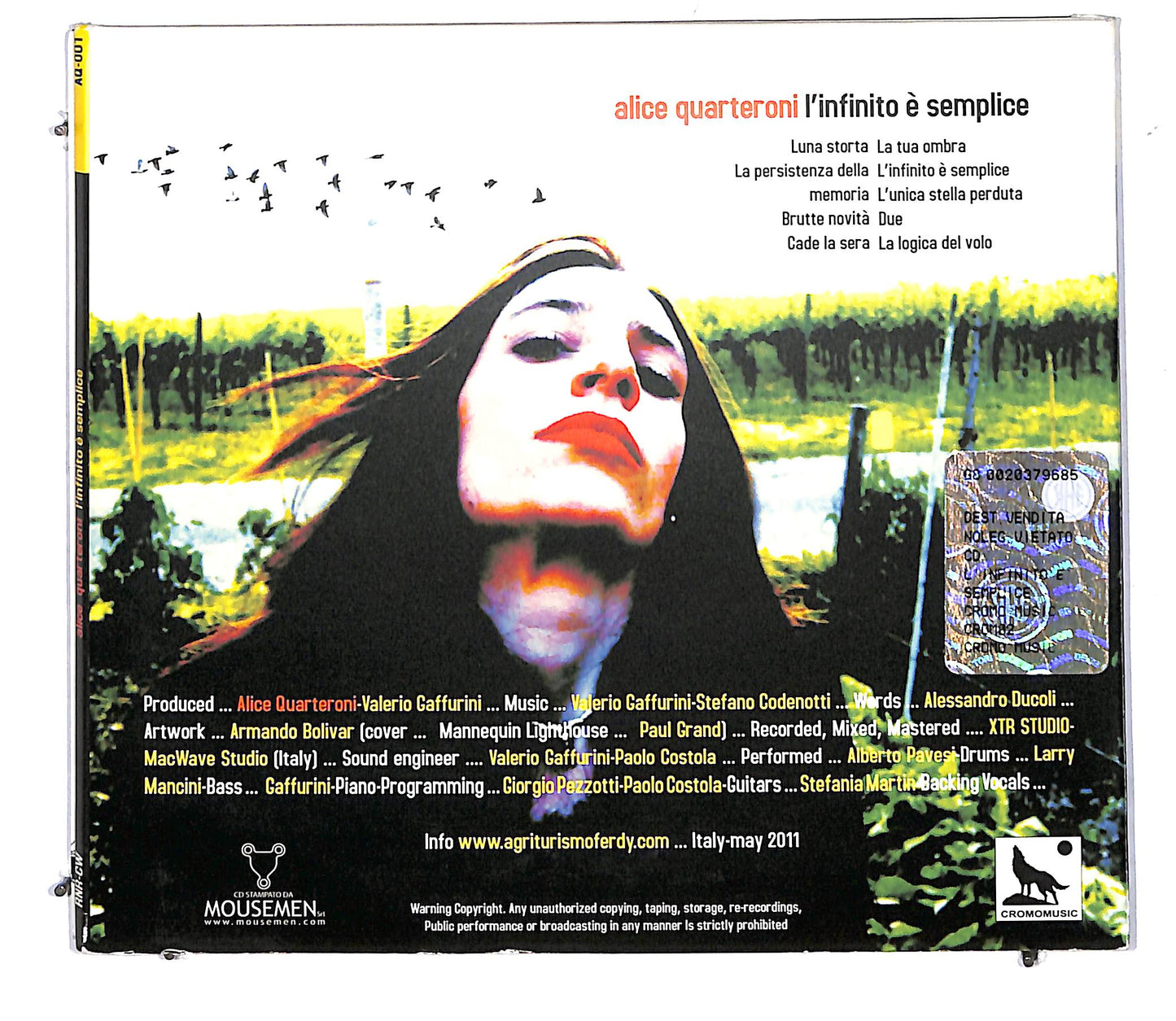 EBOND Alice Quarteroni - l'infinito e semplice DIGIPACK CD CD114803