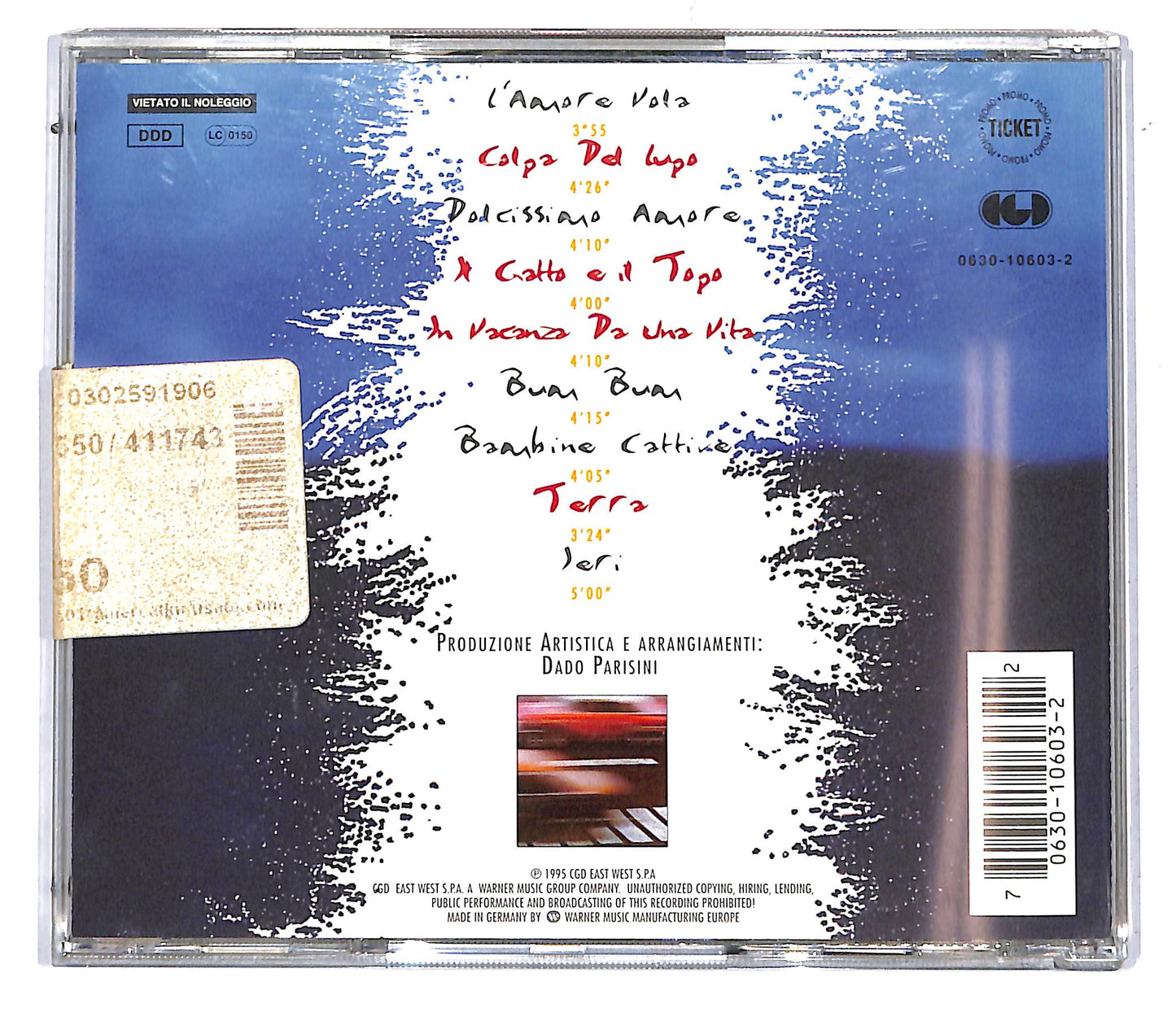 EBOND Irene Grandi - In Vacanza Da Una Vita CD CD114808
