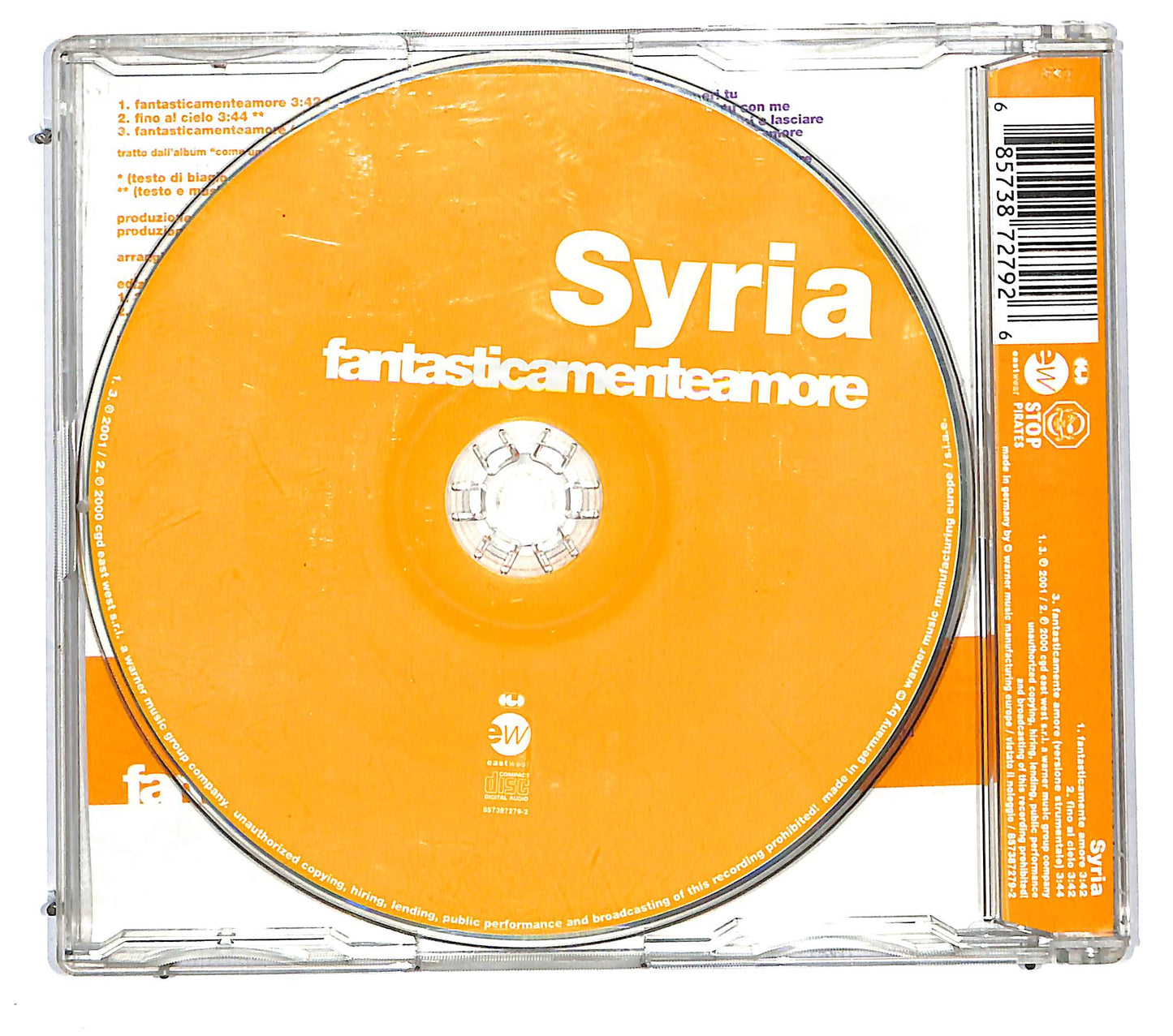 EBOND Syria - Fantasticamenteamore CD CD115009