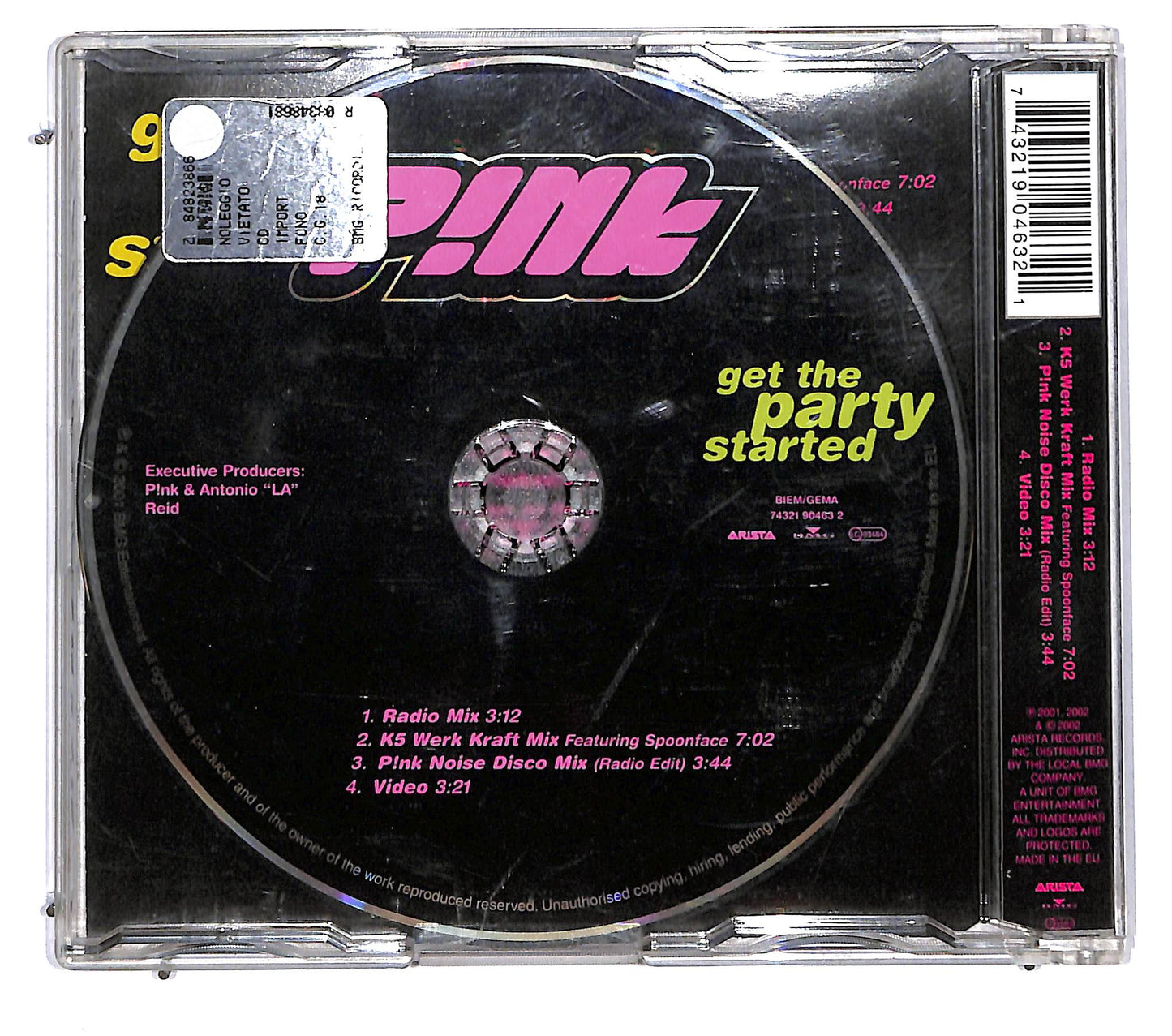 EBOND P!NK - Get The Party Started CD CD115019