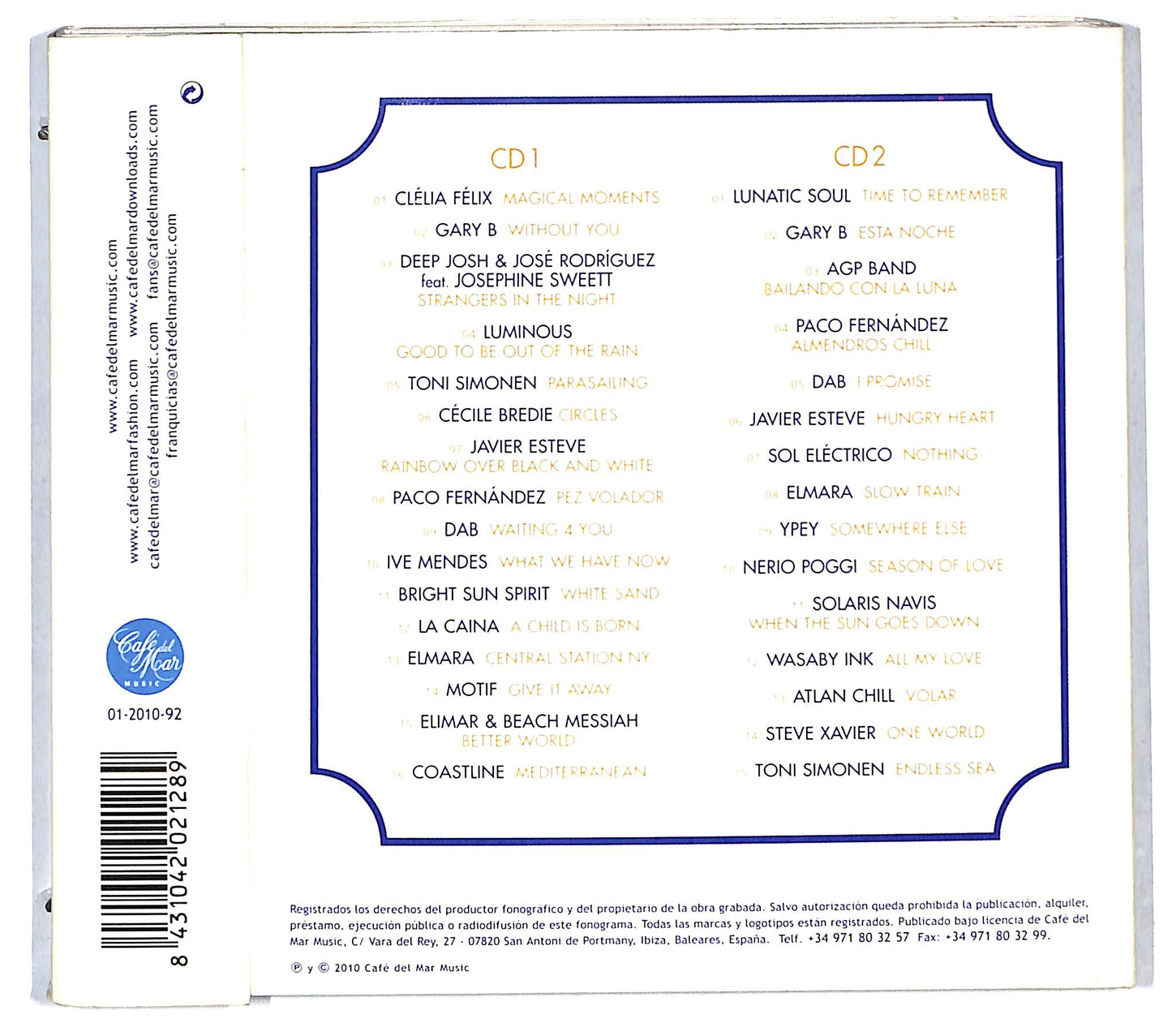 EBOND Various - Cafe Del Mar - 30th Anniversary (1980-2010) CD CD115157