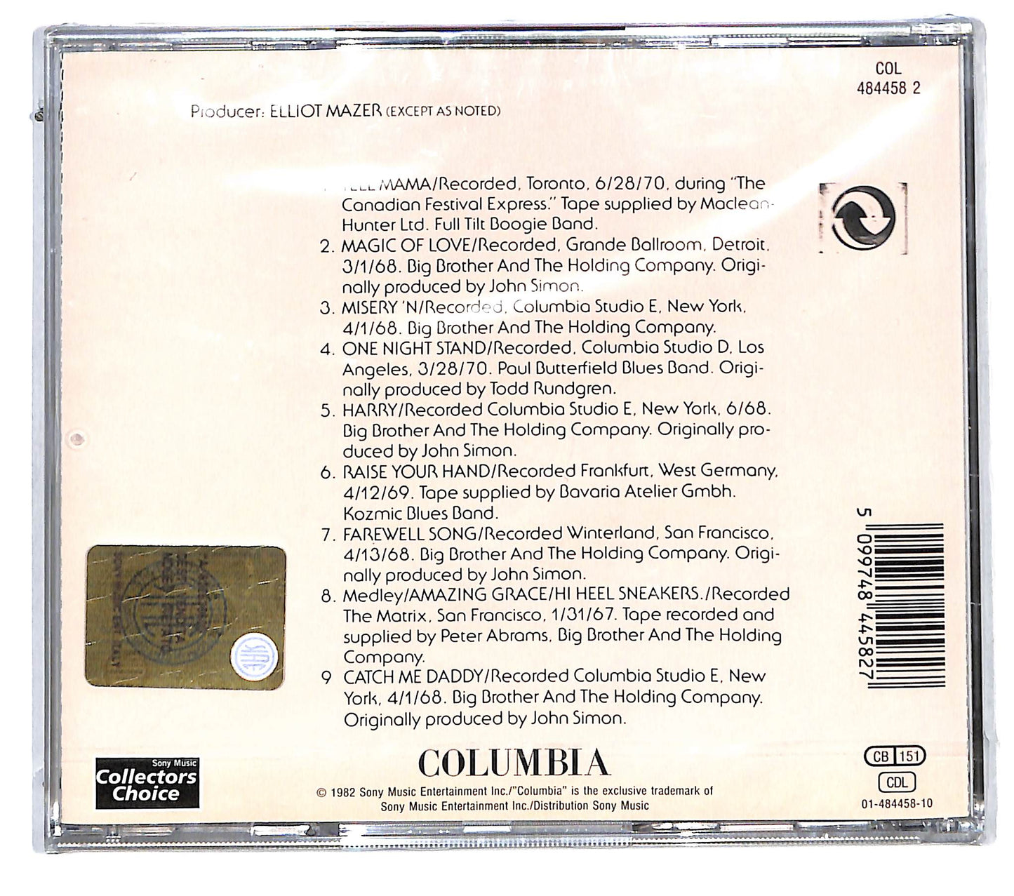 EBOND Janis Joplin - Farewell Song CD CD115347