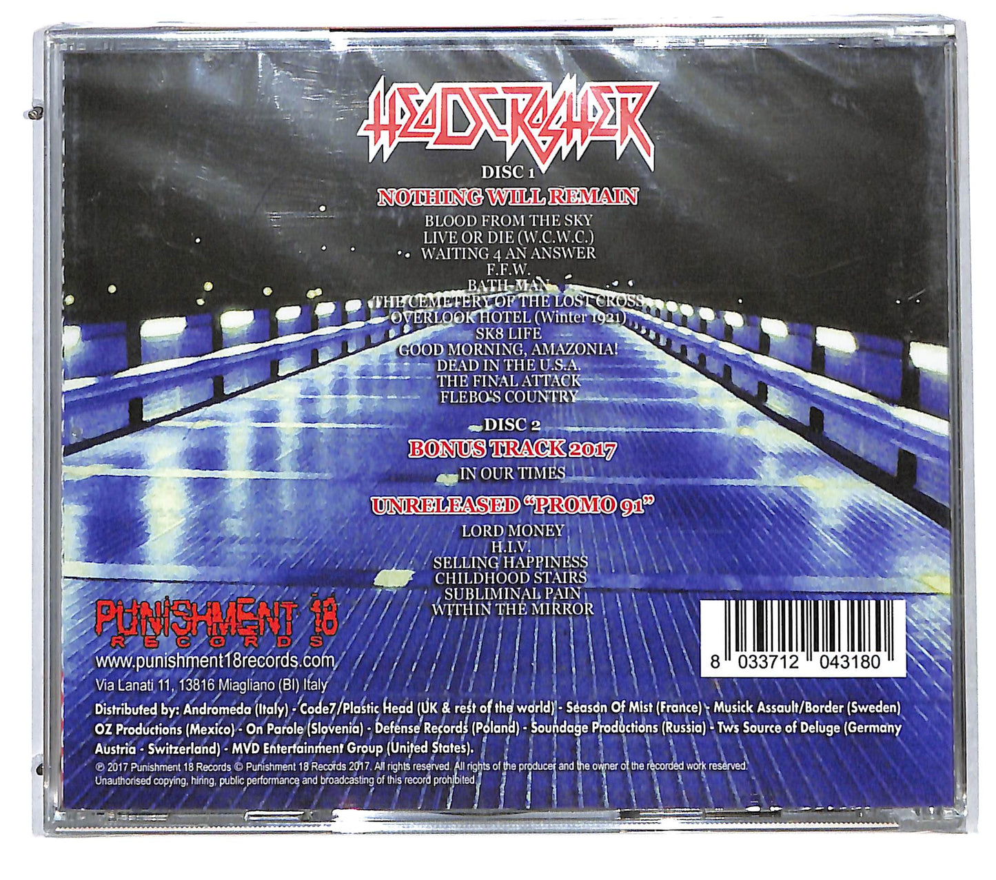 EBOND Headcrasher - Nothing Will Remain CD CD115349