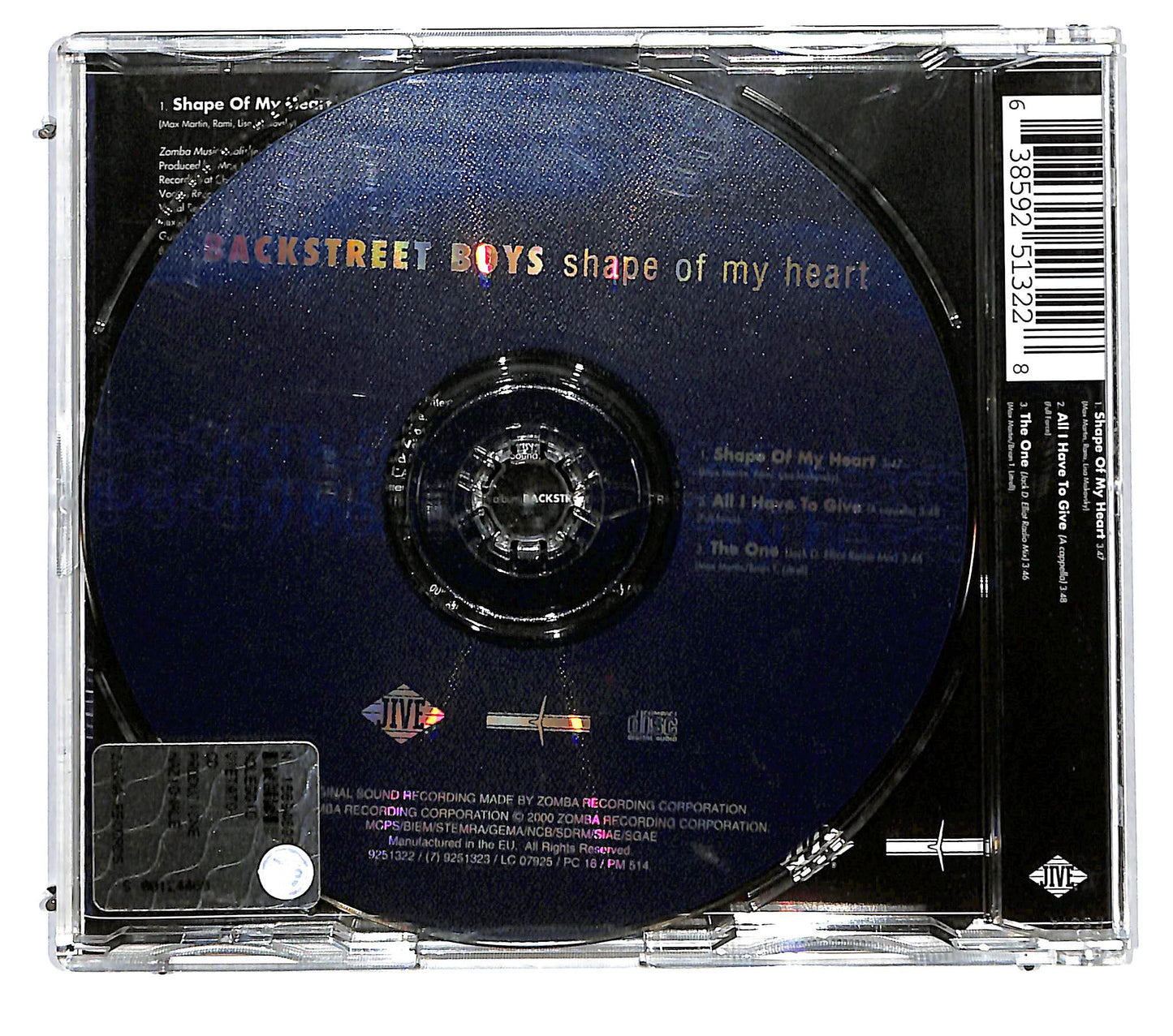EBOND Backstreet Boys - Shape Of My Heart CD CD115441