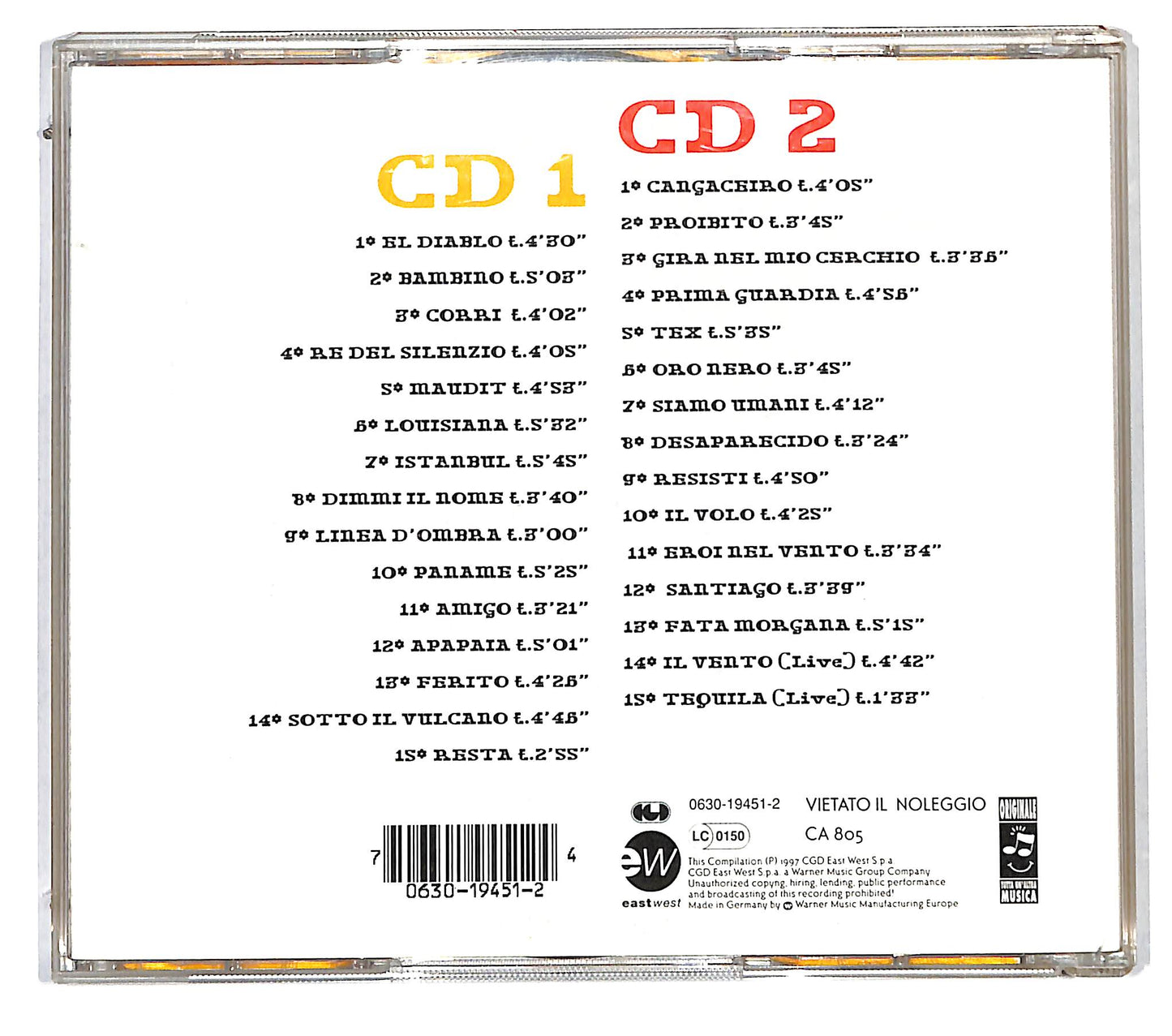 EBOND Litfiba - Viva Litfiba CD CD115458