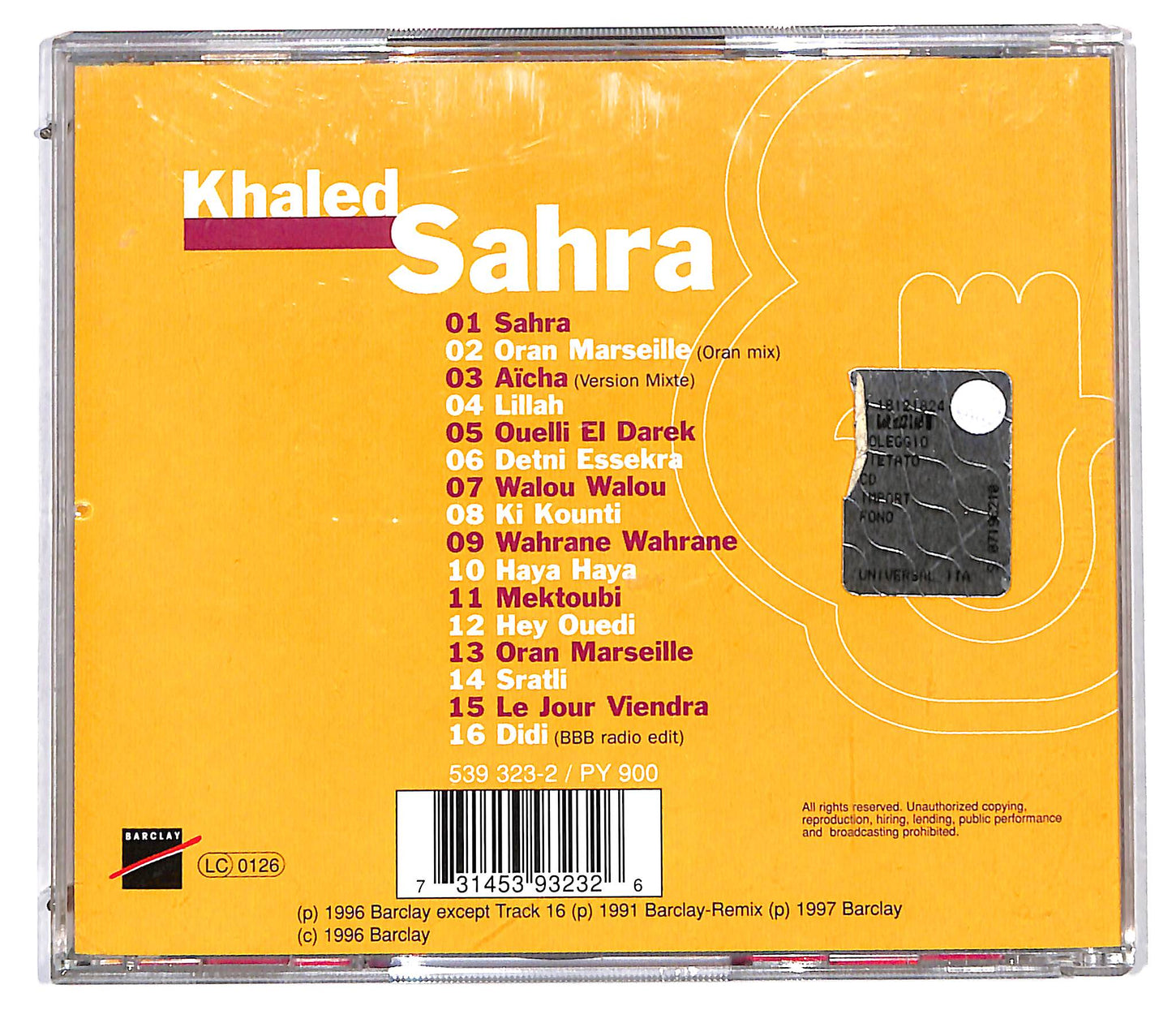 EBOND Khaled - Sahra CD CD115548