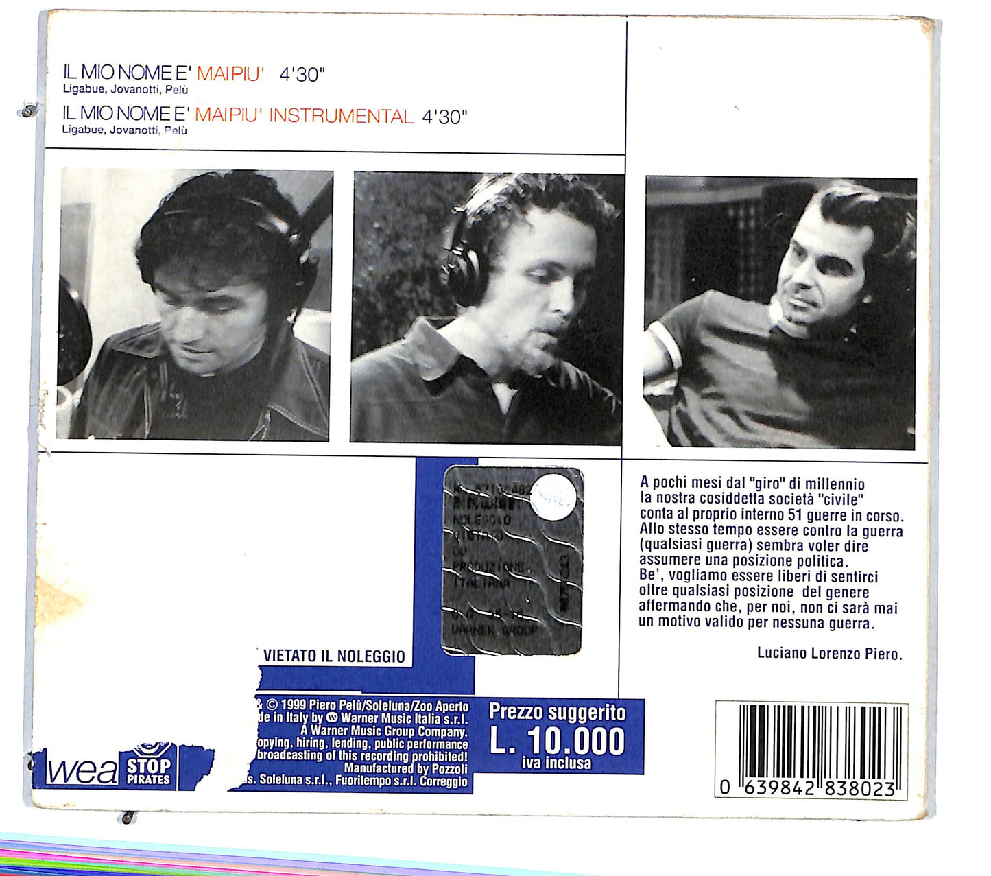 EBOND Ligajovapelu - Il Mio Nome E Mai Piu DIGIPACK CD CD115560