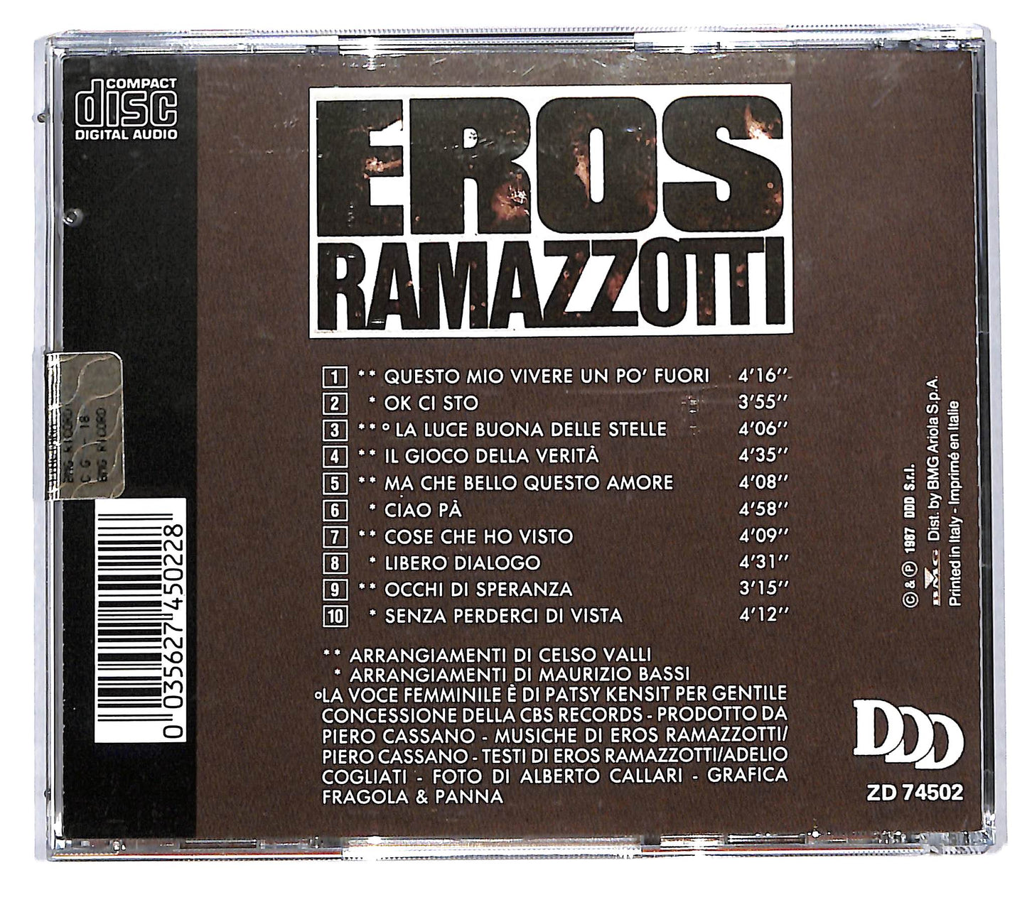 EBOND Eros Ramazzotti - In Certi Momenti CD CD115713