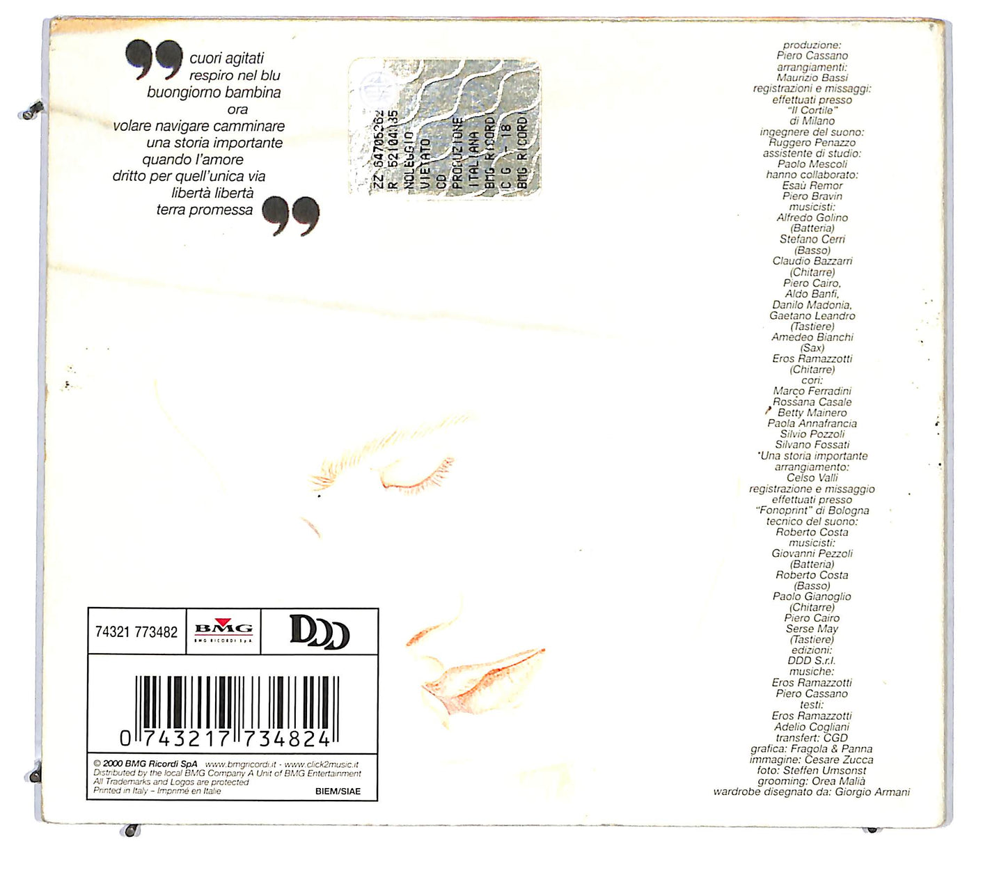 EBOND Eros Ramazzotti - Cuori Agitati DIGIPACK CD CD115714