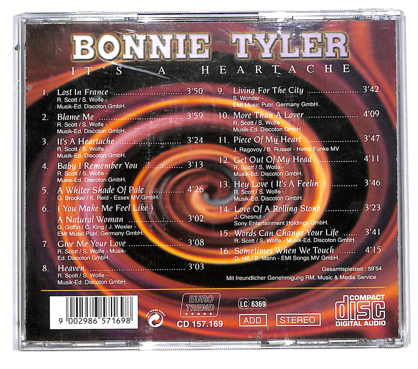 EBOND Bonnie Tyler - The Best Of - It's A Heartache CD CD115731