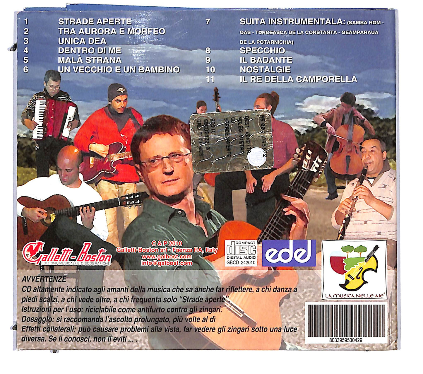 EBOND Roberto Durkovic - Strade Aperte CD CD115754