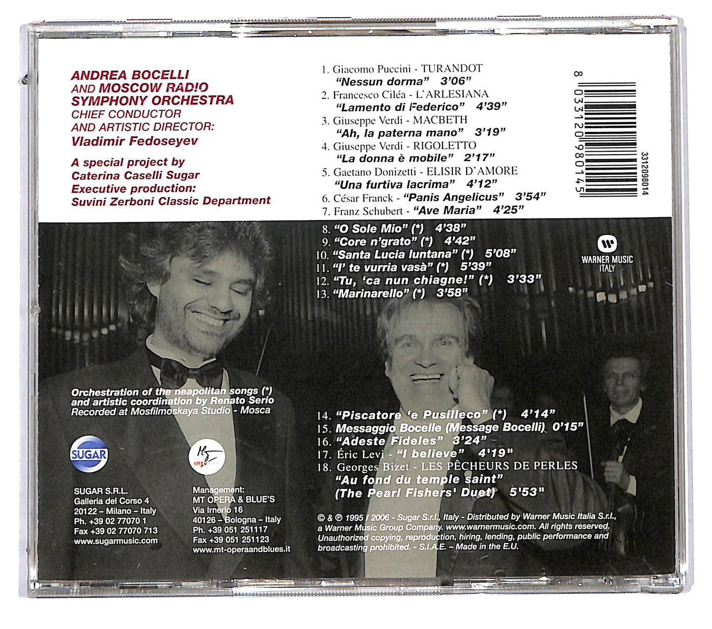 EBOND Andrea Bocelli - Viaggio Italiano CD CD115804