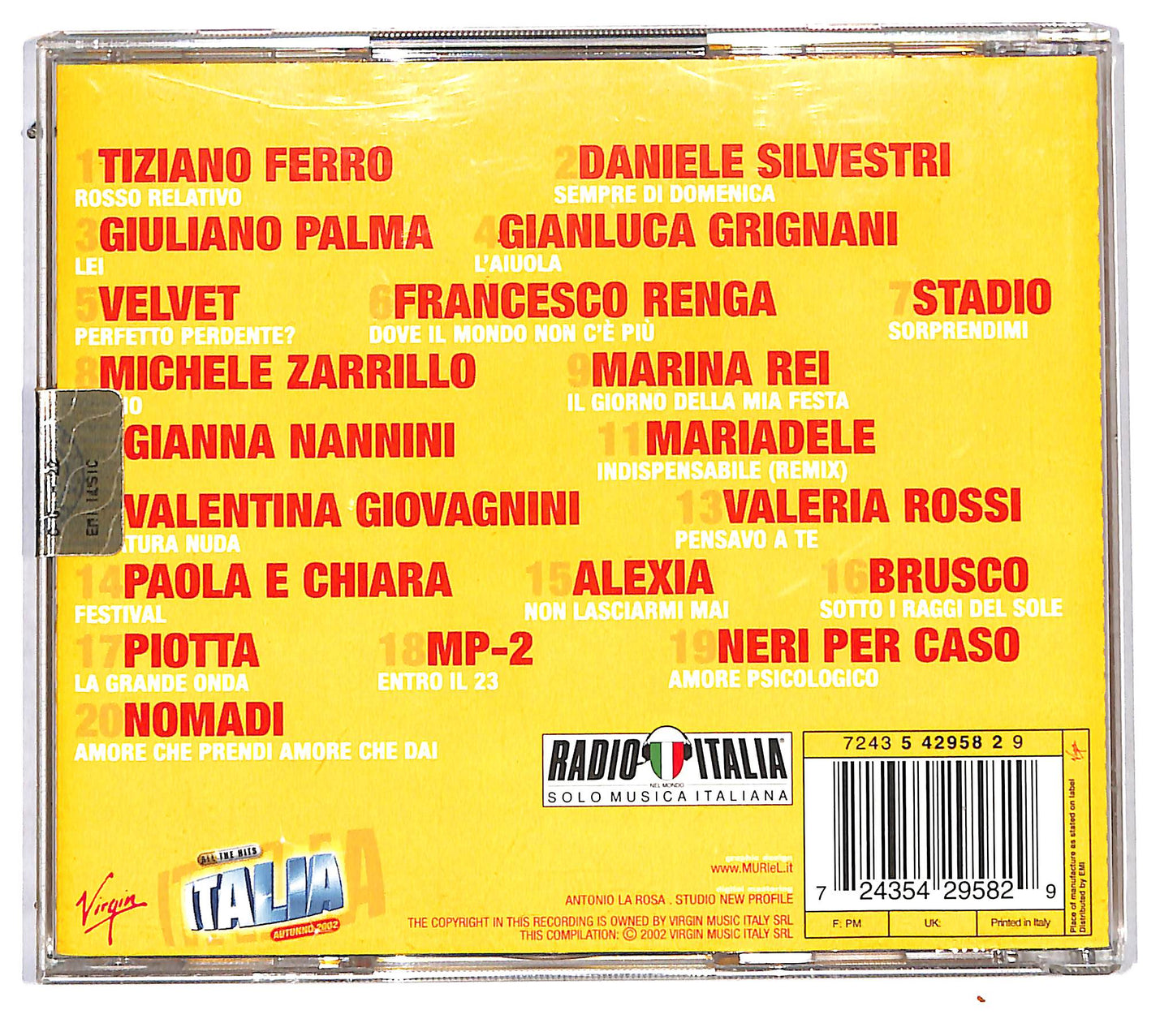 EBOND Various - All The Hits Italia (Autunno 2002) CD CD115813