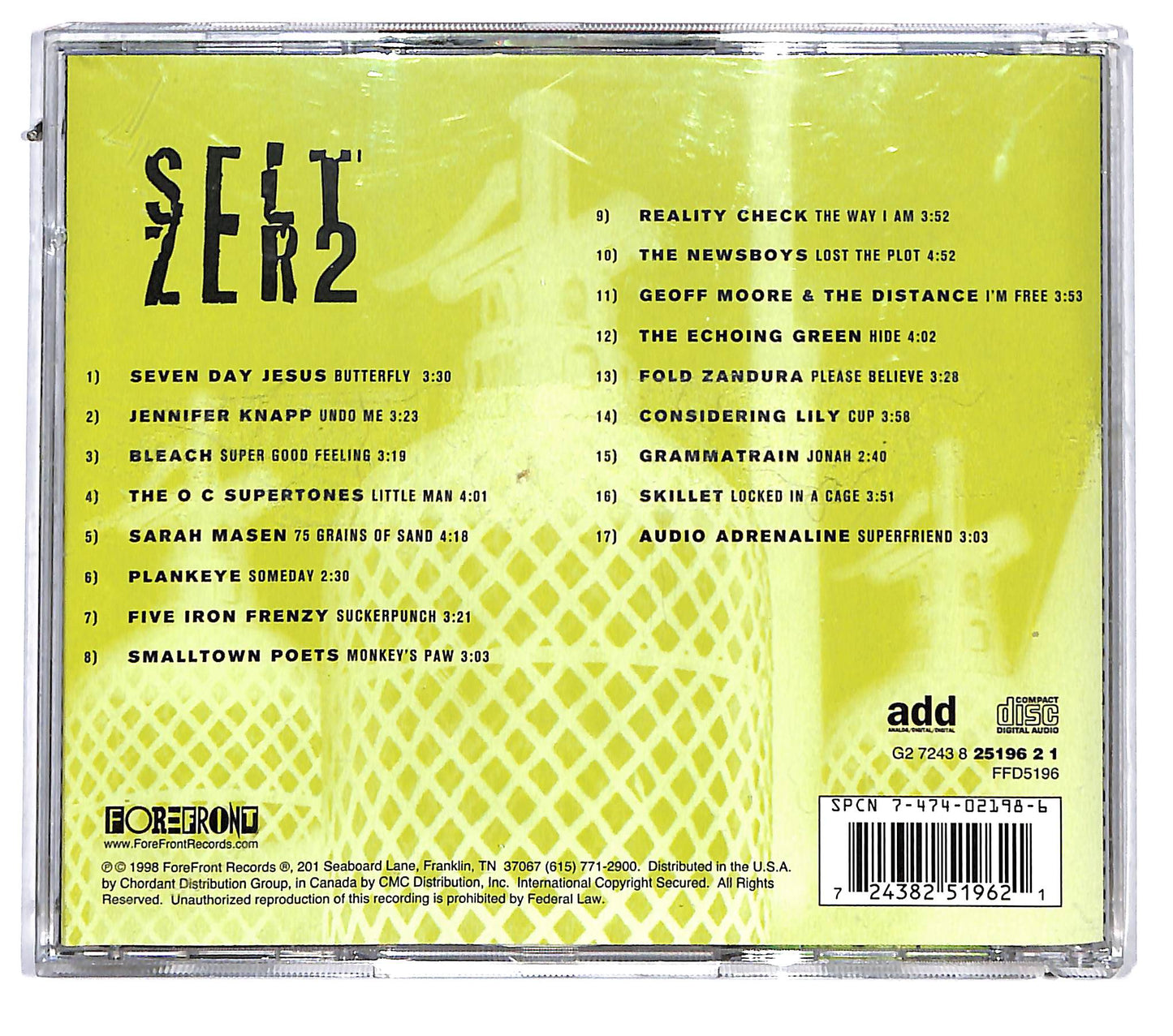 EBOND Various - Seltzer 2 (More Modern Rock To Settle Your Soul) CD CD115817
