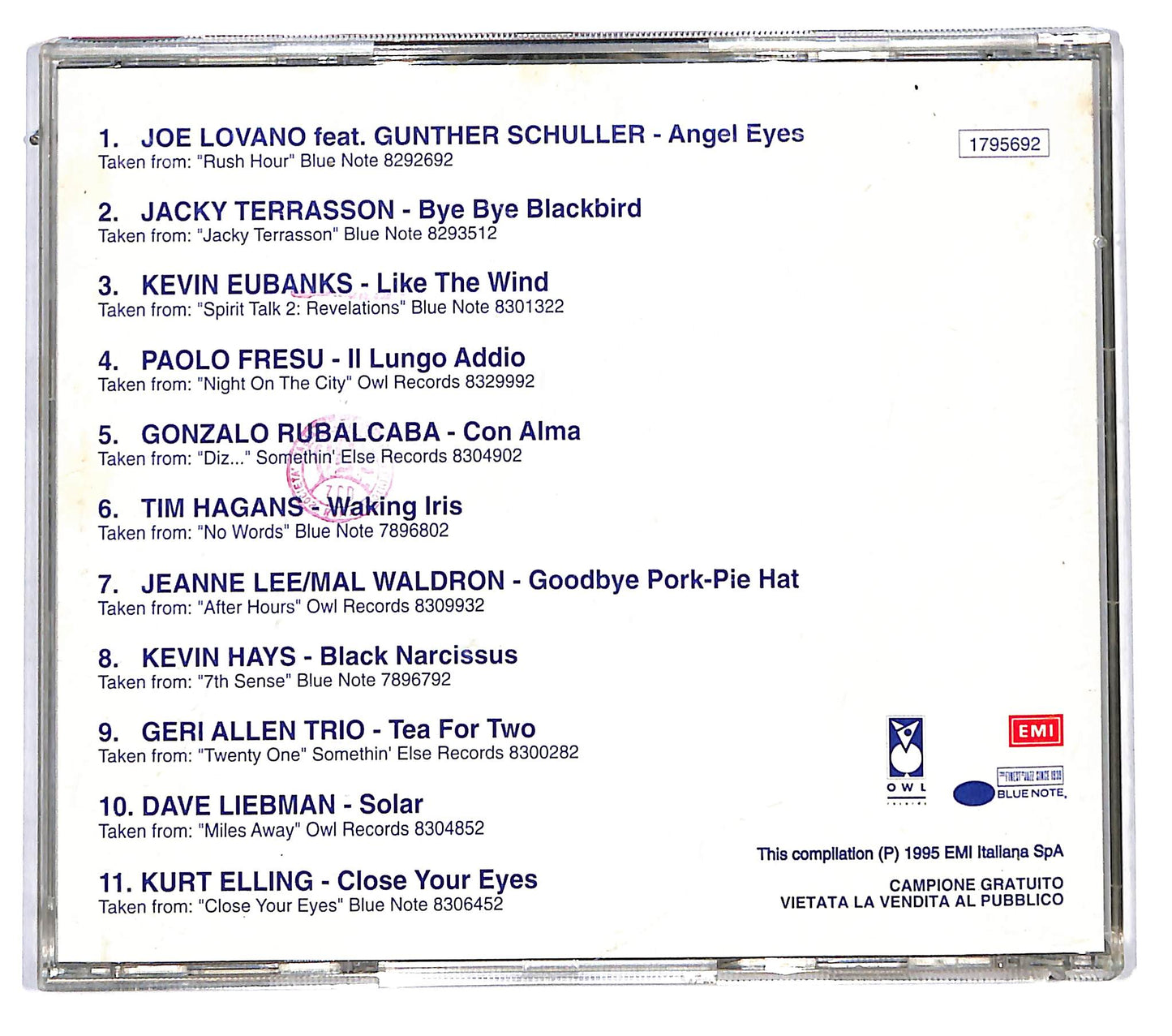 EBOND Various - EMI Jazz Sampler CD CD115908