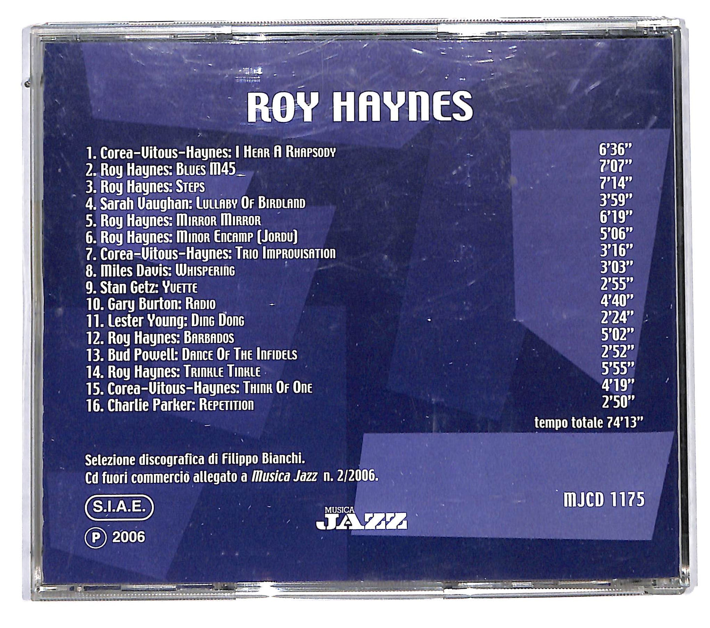 EBOND Roy Haynes - Roaring Haynes EDITORIALE CD CD115911