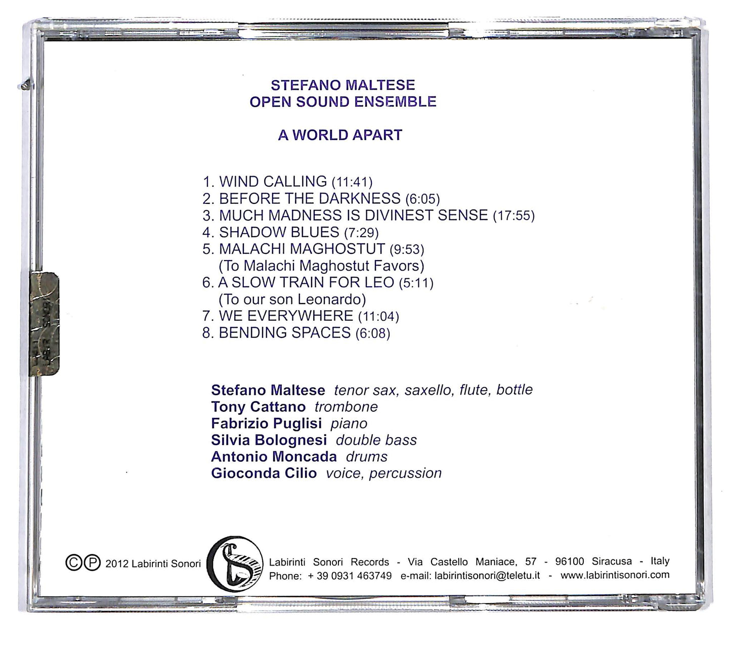 EBOND Stefano Maltese - A World Apart CD CD115919